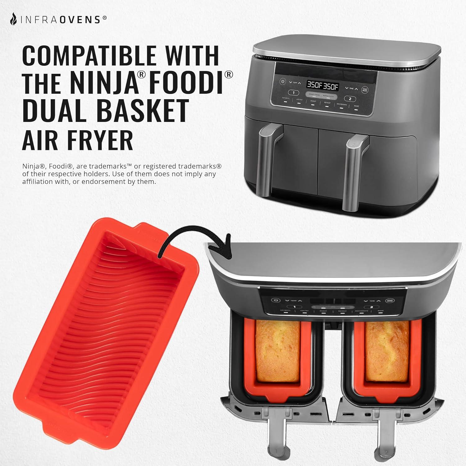Moldes de Silicona para Pan INFRAOVENS para Ninja Foodi 8qt