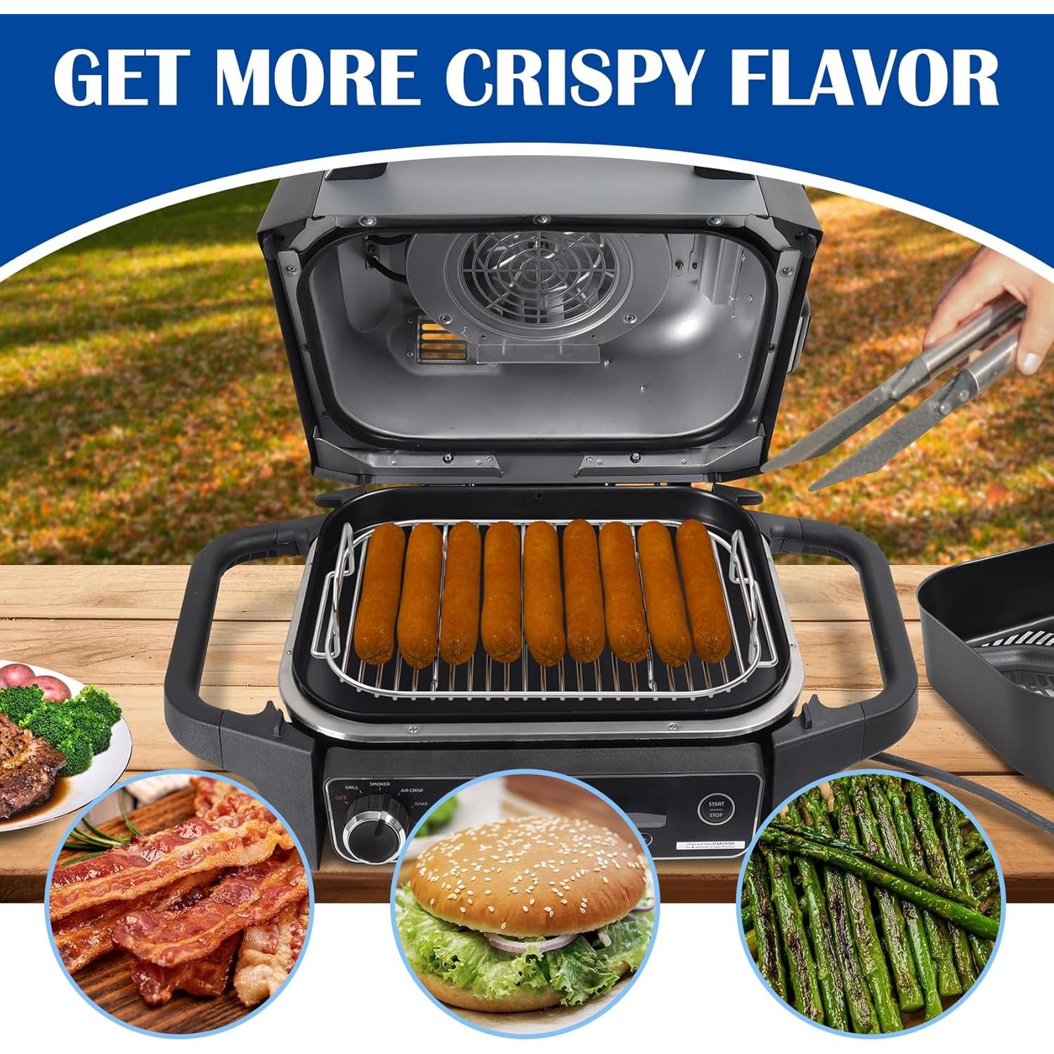 Cesta Crisper Combo Ninja Woodfire OG700 y Soporte para Humo