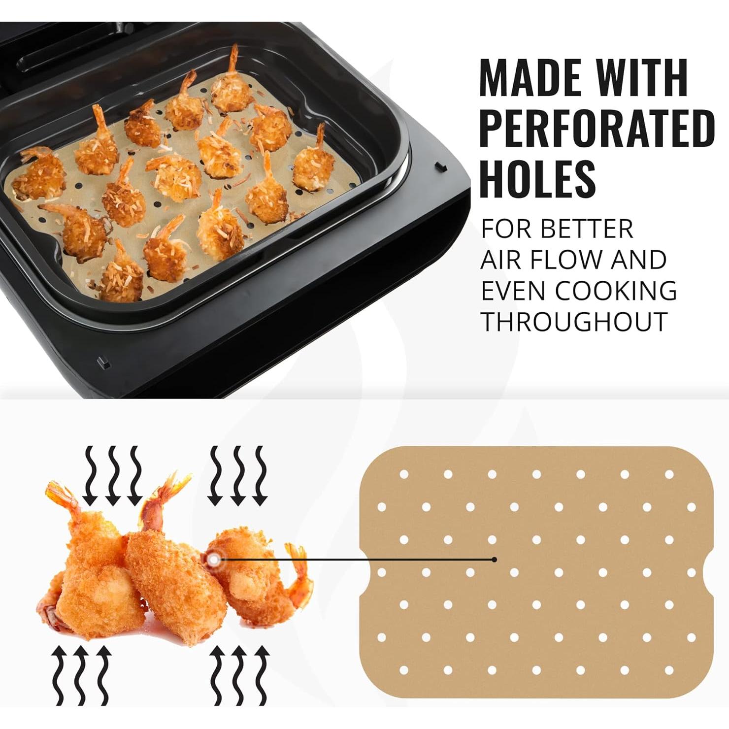 Forros de papel pergamino sin blanquear INFRAOVENS 100 piezas