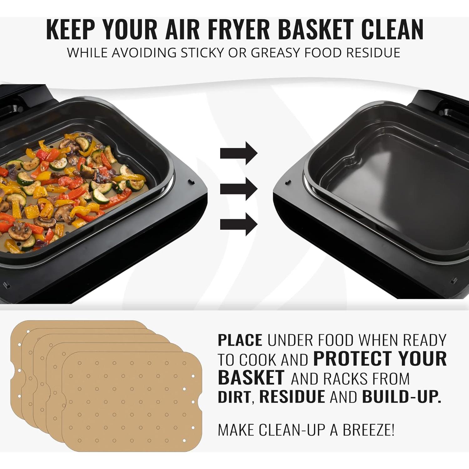 Forros de papel pergamino sin blanquear INFRAOVENS 100 piezas