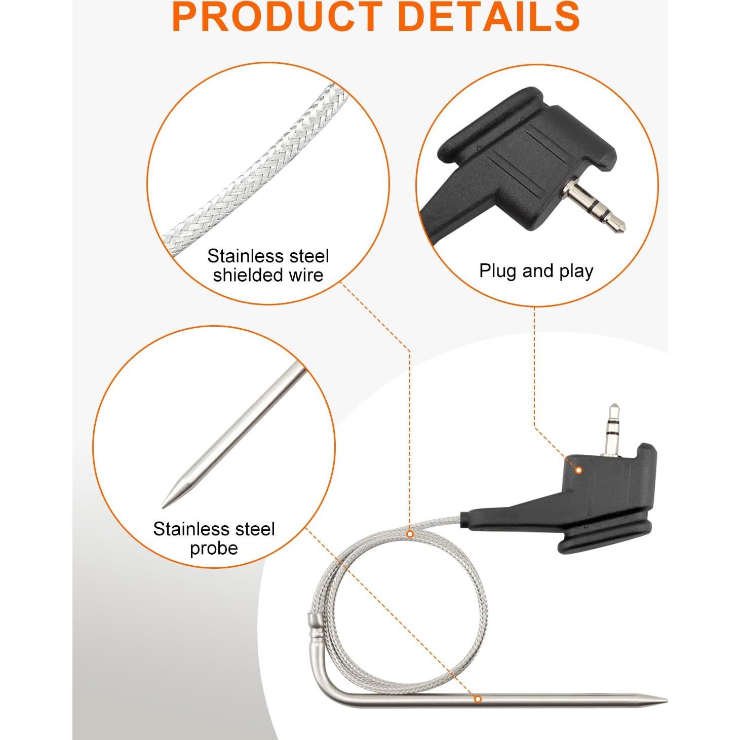 Sonda de Termómetro para Ninja DZ550 Foodi 6-en-1 - Accesorio