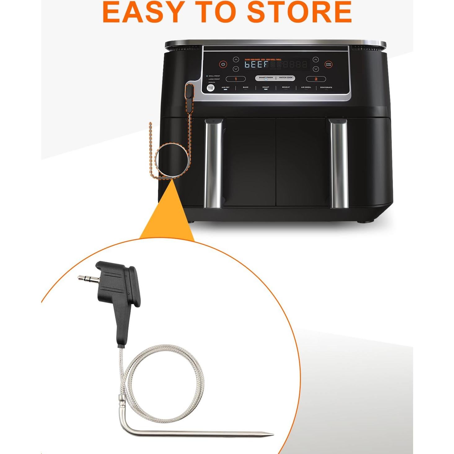 Sonda de Termómetro para Ninja DZ550 Foodi 6-en-1 - Accesorio