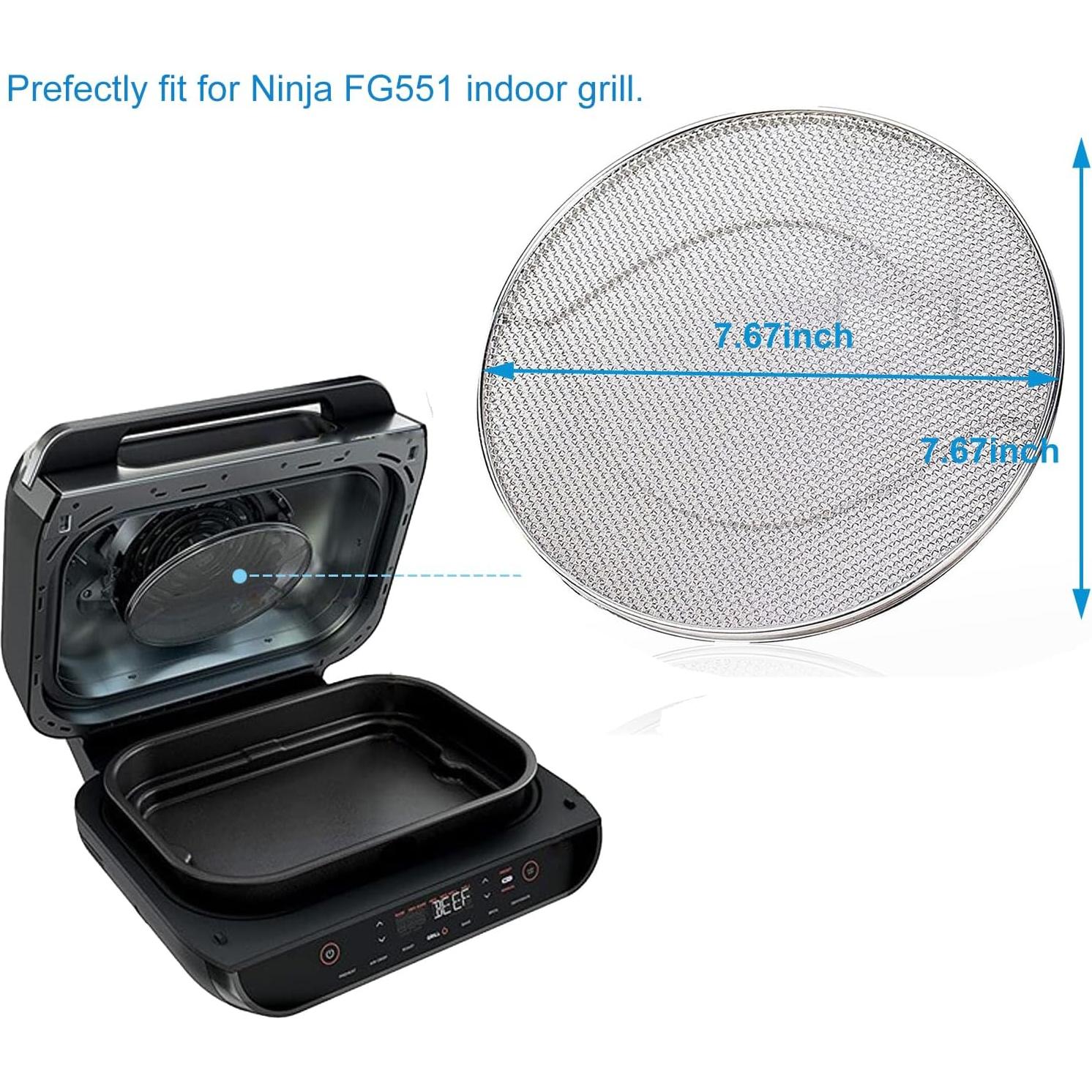 Escudo de Salpicaduras Ninja Foodi FG551 2 Piezas Acero Inoxidable