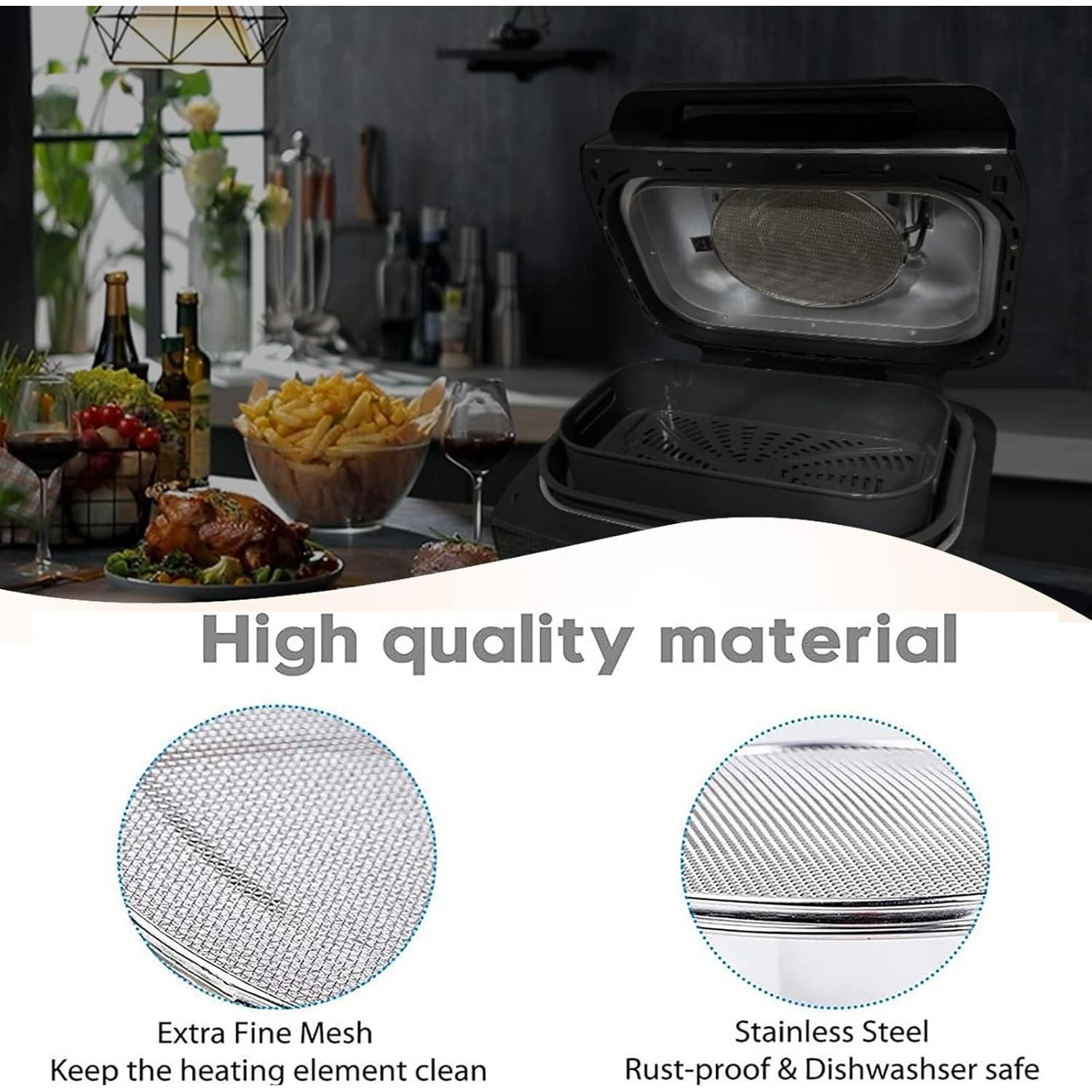 Escudo de Salpicaduras Ninja Foodi FG551 2 Piezas Acero Inoxidable