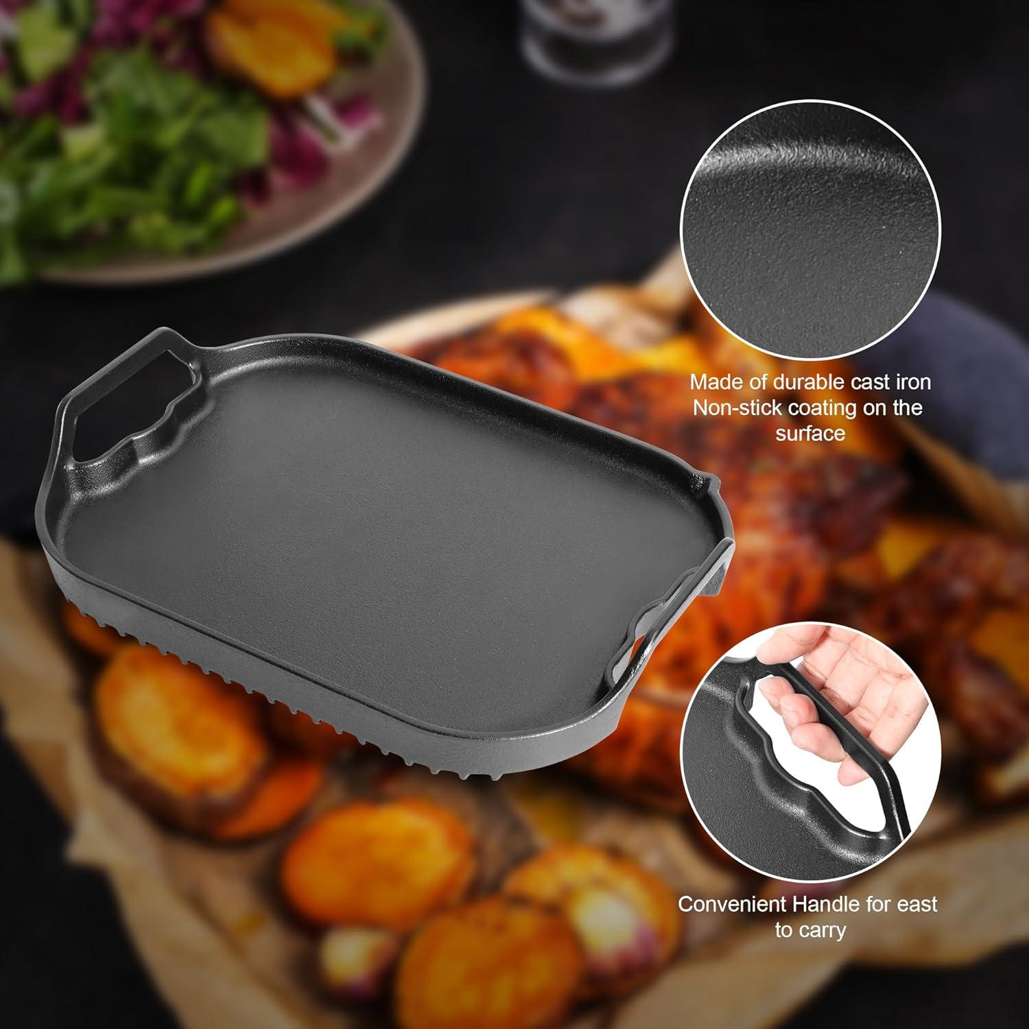 Placa de Parrilla Plana BBQ-PLUS para Ninja IG651 30.2x20.3cm