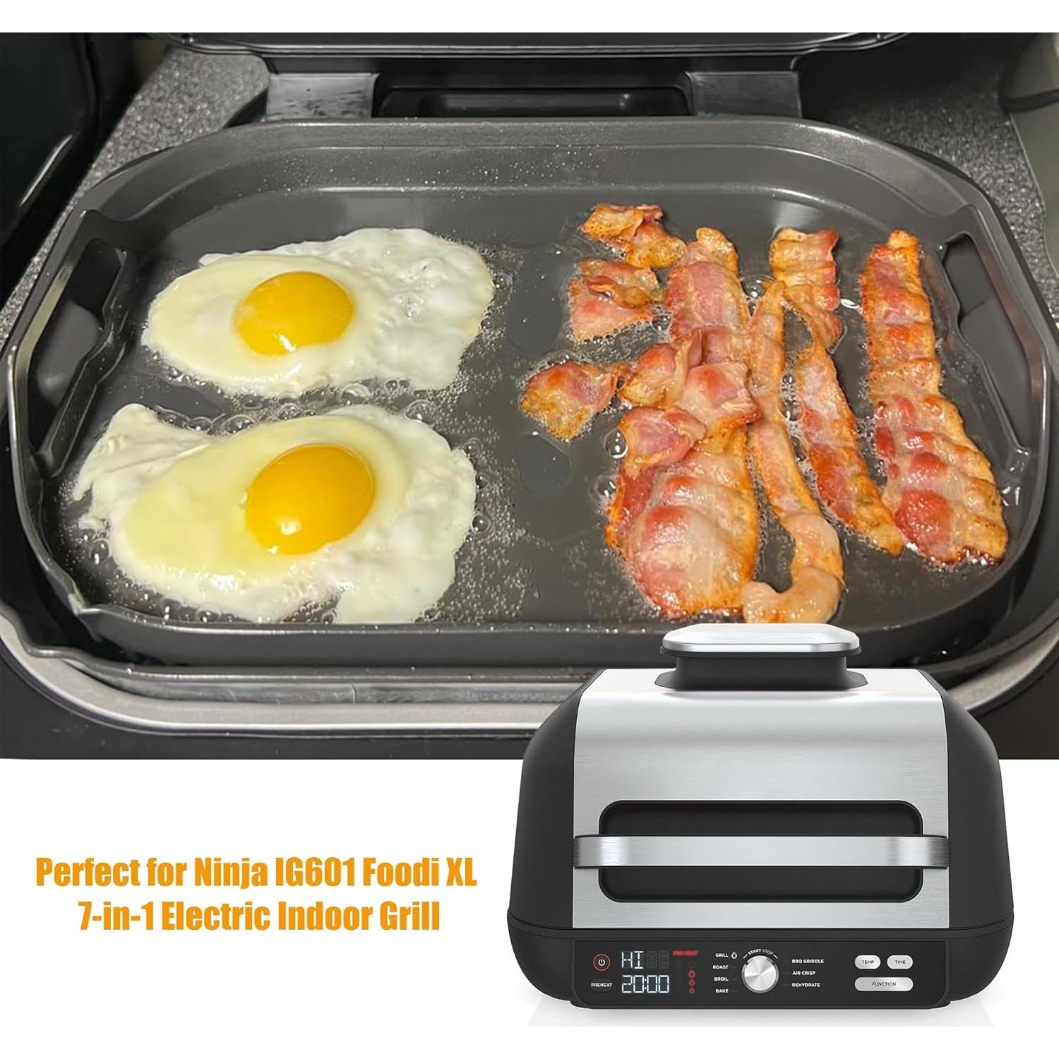 Placa de Parrilla Plana BBQ-PLUS para Ninja IG651 30.2x20.3cm