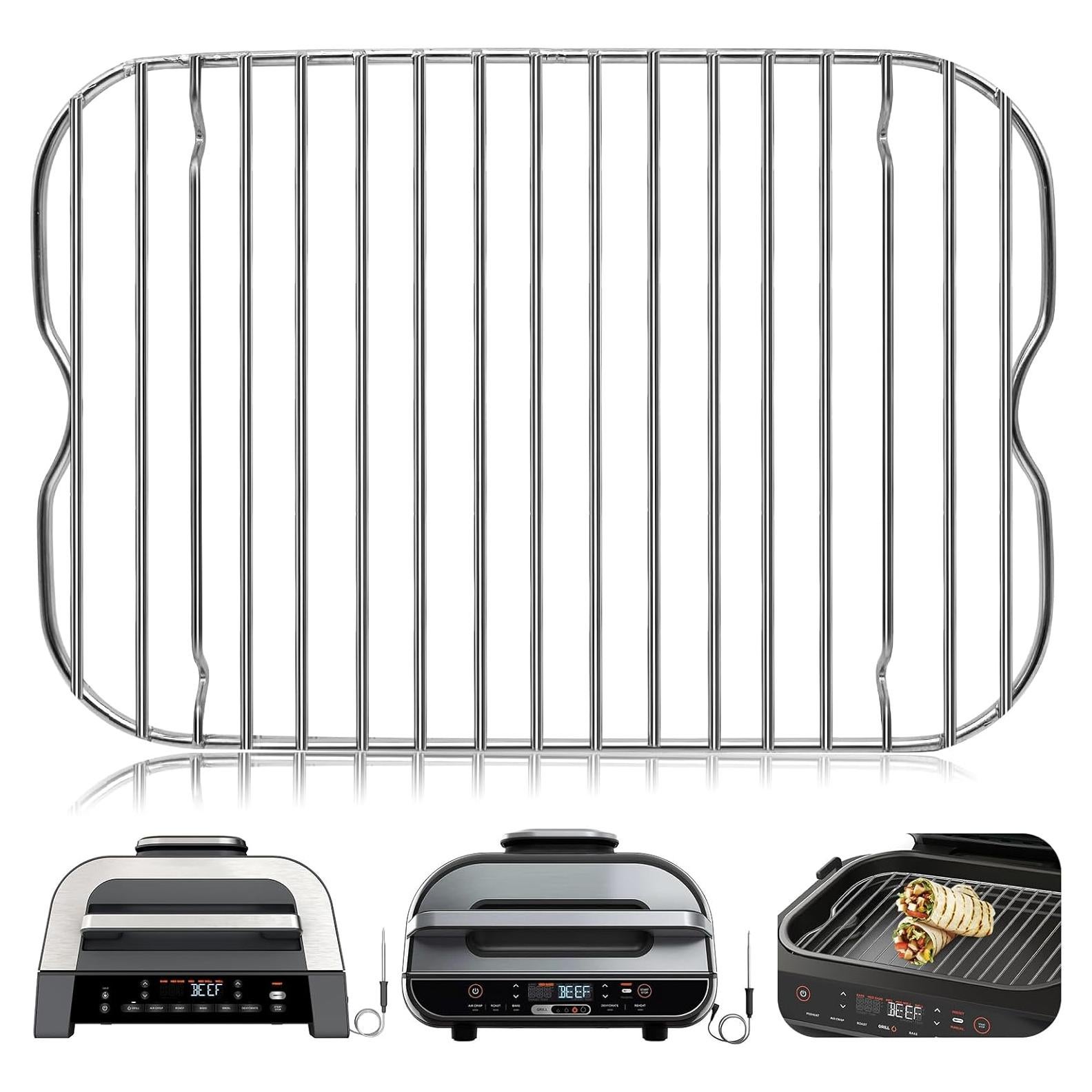 Rejilla para Freidora de Aire Ninja Foodi FG551 29.5x19.3cm Acero Inoxidable