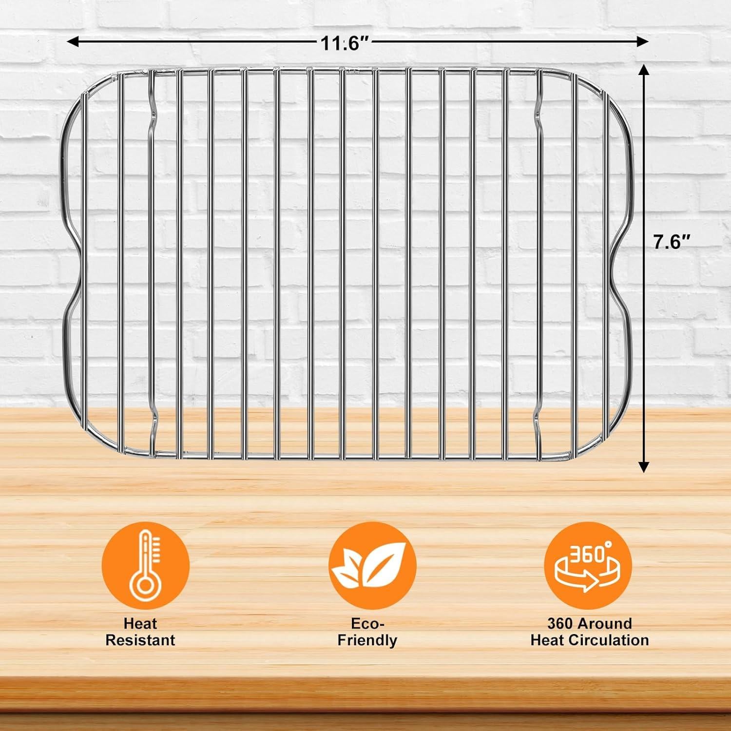 Rejilla para Freidora de Aire Ninja Foodi FG551 29.5x19.3cm Acero Inoxidable