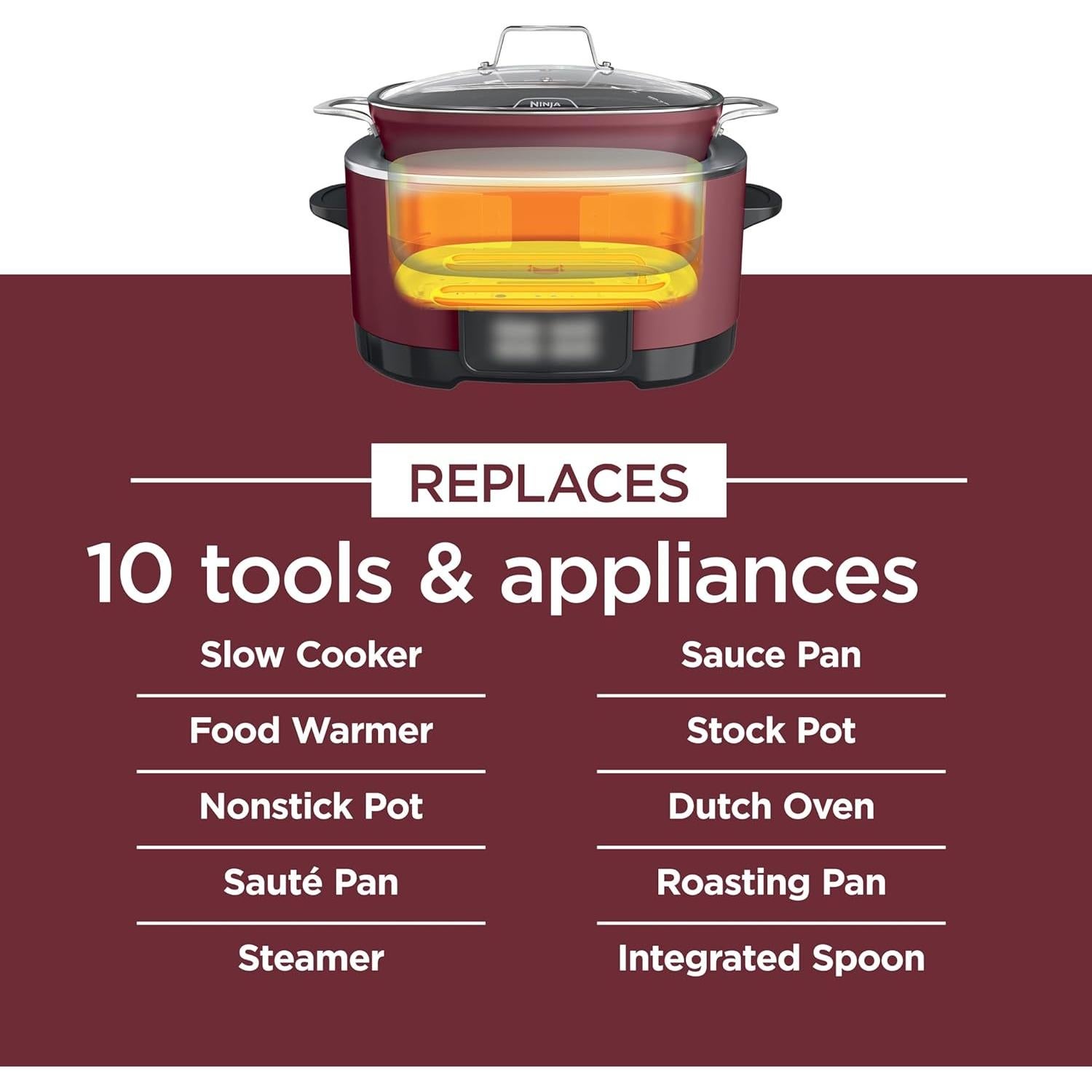 Olla Multicooker Ninja Foodi 8.5L 8 en 1 Cereza