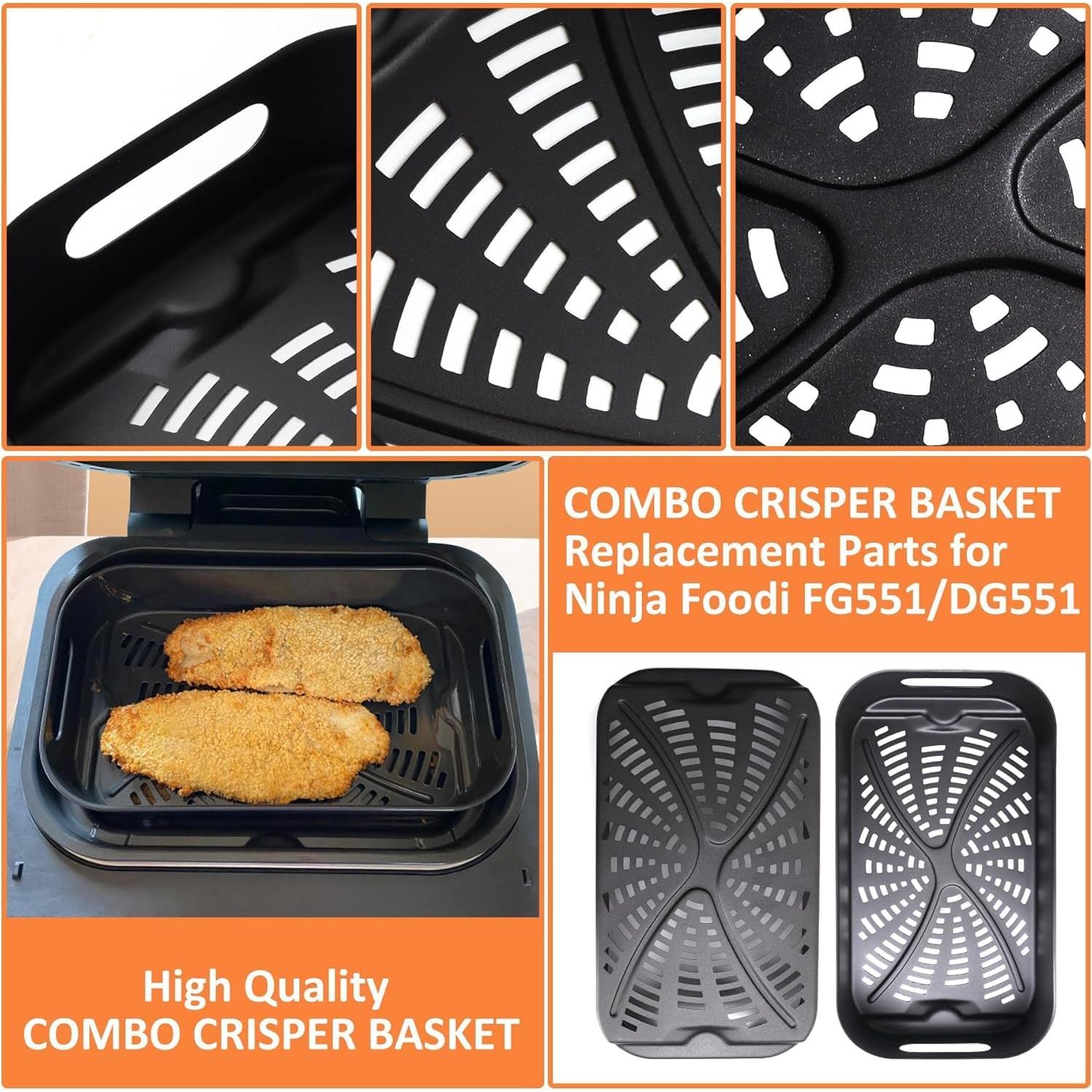 Cesta Crisper Combo Ninja Foodi FG551/DG551 Antiadherente 32.5cm