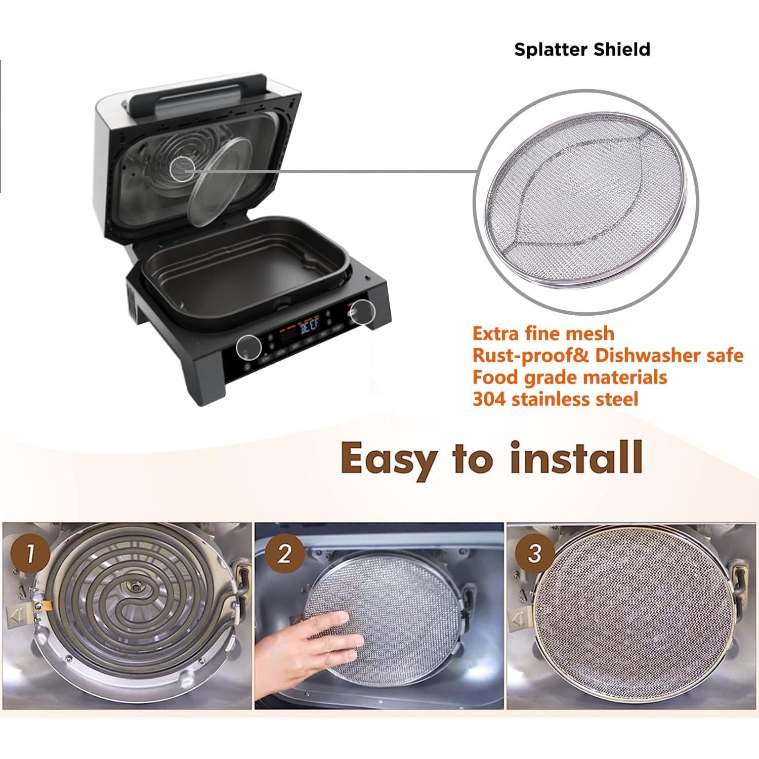 Protector Salpicaduras Acero Inoxidable Ninja Foodi FG551 2 Pcs