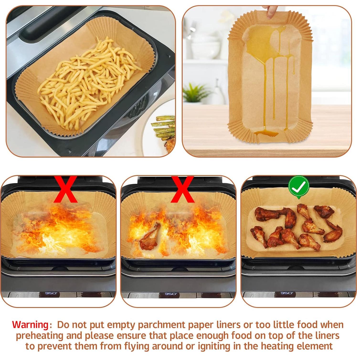 Forros desechables para freidora de aire Ninja Smart XL 120 Pcs