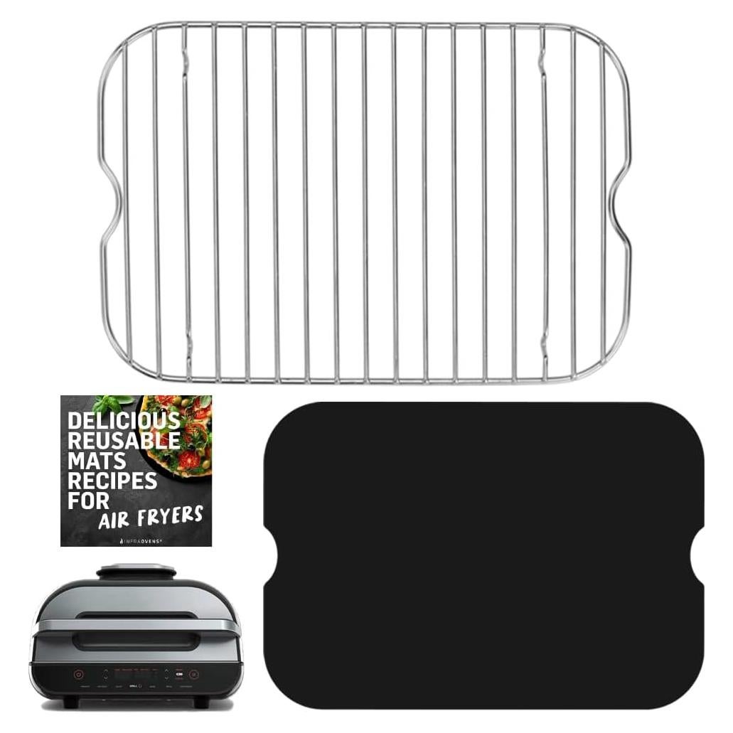 Accesorios para Freidora de Aire Ninja Foodi Smart XL - Estante y Forro Reutilizable