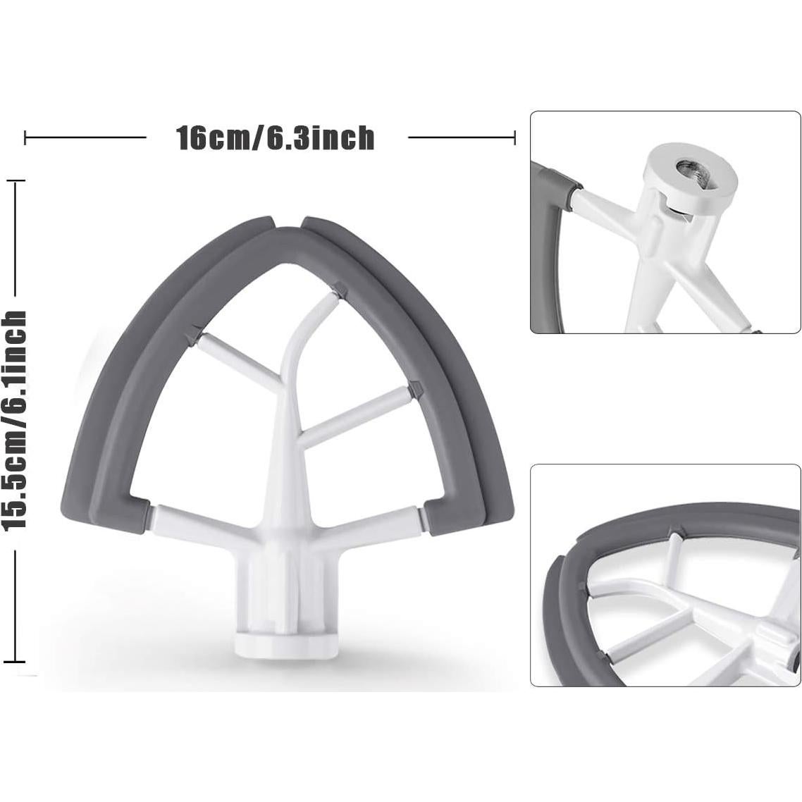 Batidor Flexible Vaxaape para KitchenAid 4.5-5L Gris