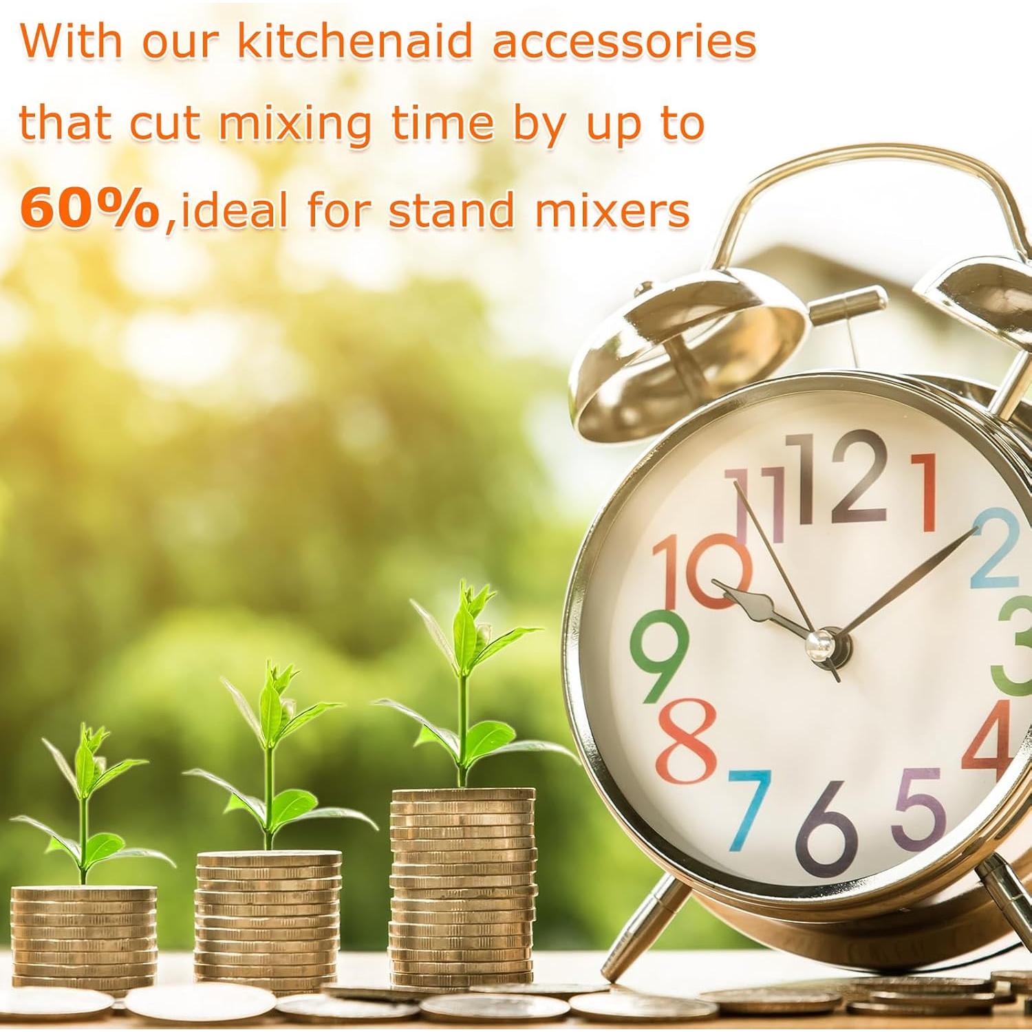 Kit de Accesorios para Batidora Kitchen Aid 3 Piezas - Acero Inoxidable