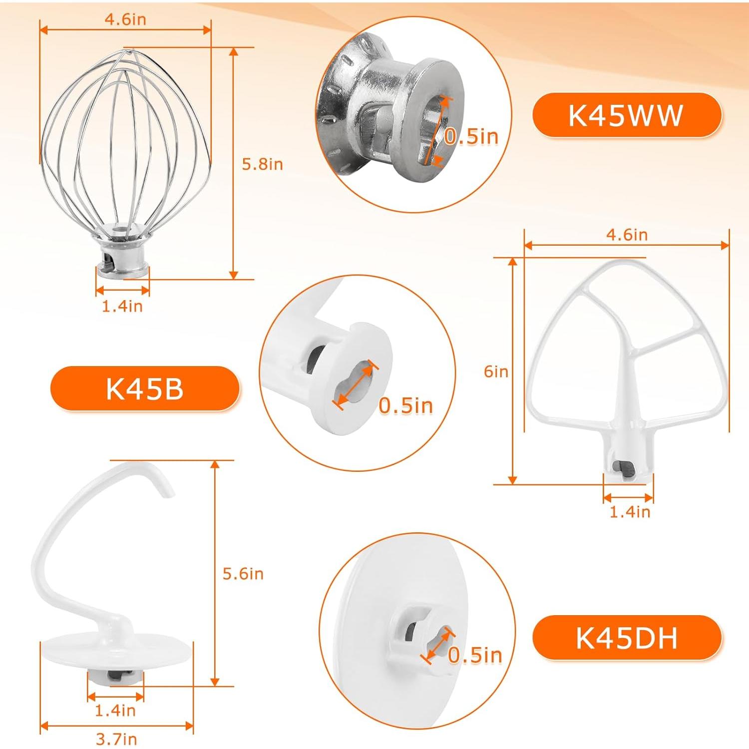 Kit de Accesorios para Batidora Kitchen Aid 3 Piezas - Acero Inoxidable