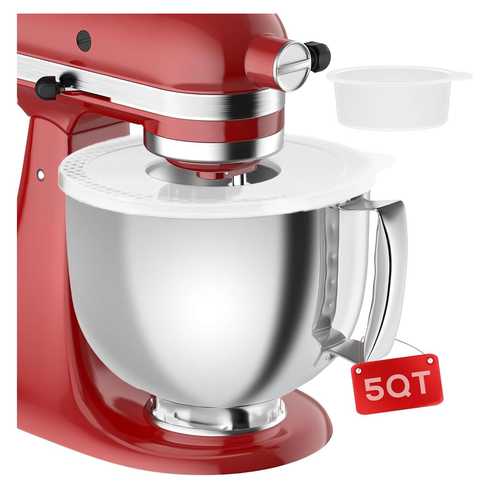 Tazón Mezclador de Acero Inoxidable RYANER 5QT con Tapa