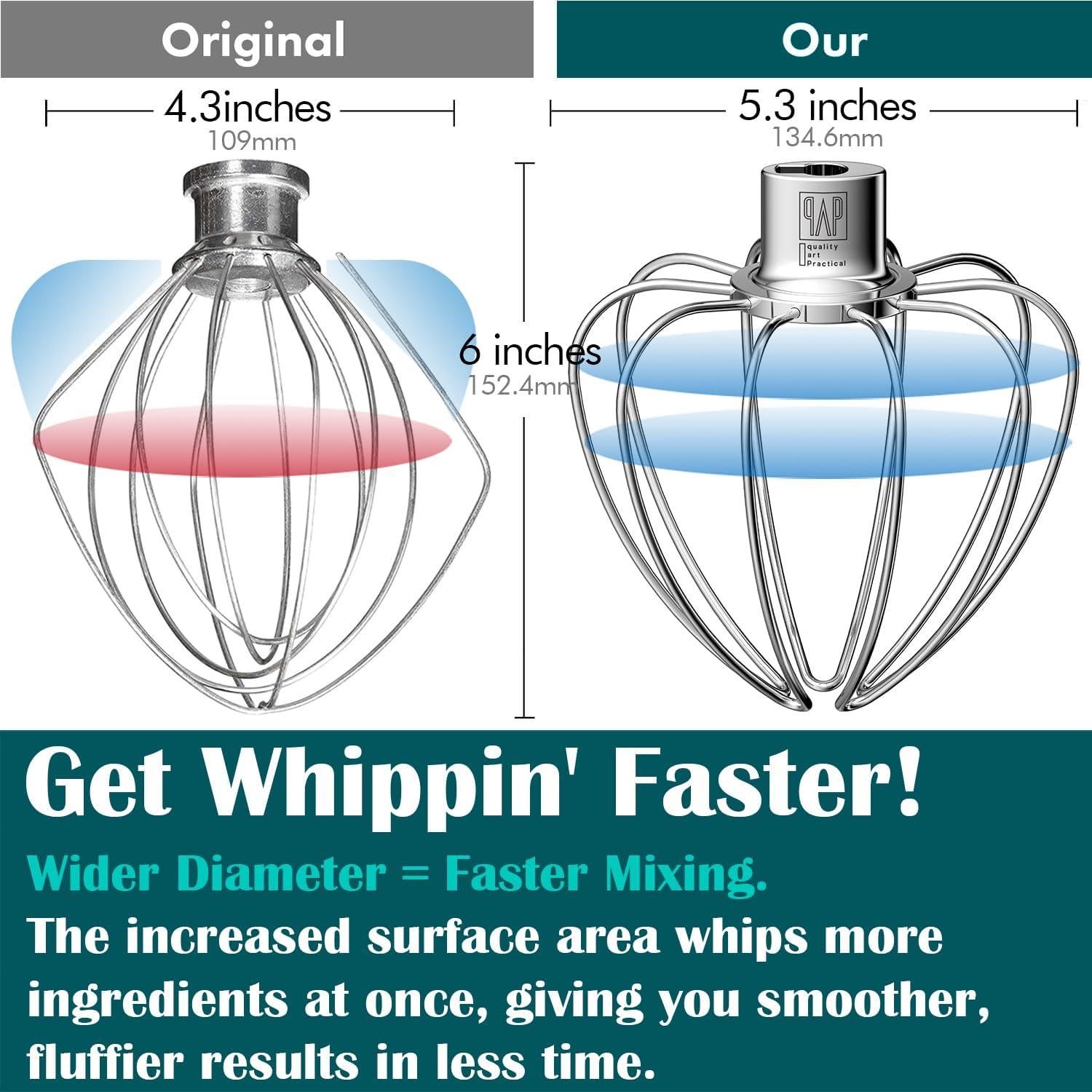 Batidor de alambre KitchenAid 4.5-5QT acero inoxidable WW5