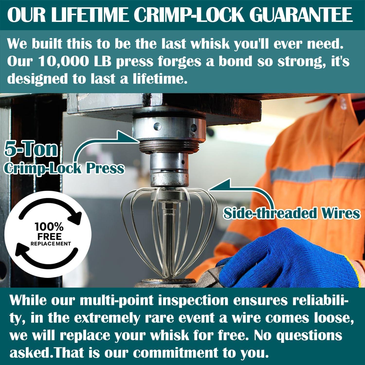 Batidor de alambre KitchenAid 4.5-5QT acero inoxidable WW5