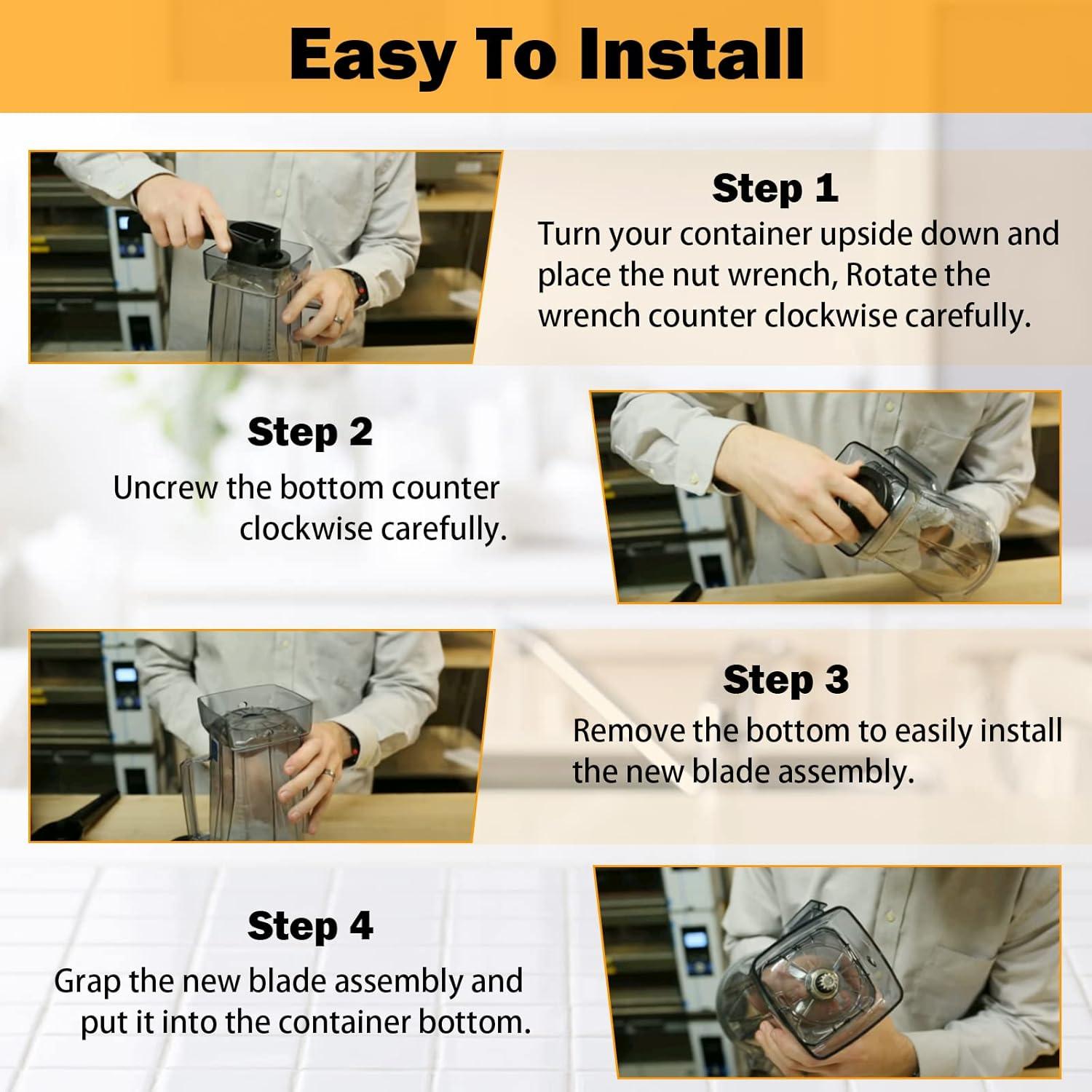 Conjunto de Cuchillas Húmedas Vitamix 5200 con Herramientas