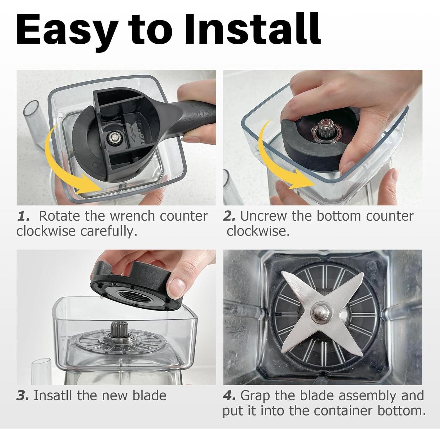 Piezas de Repuesto para Licuadora Vitamix 5200/6300 - Cuchilla 64oz/32oz