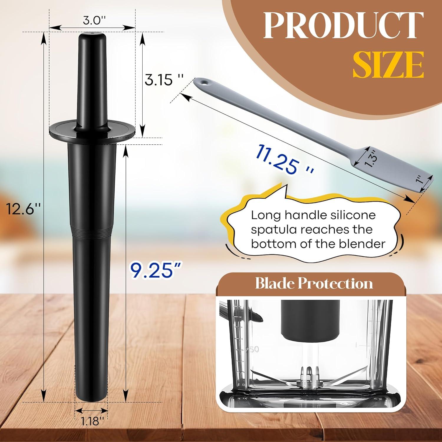 Prensador y Espátula de Silicona Dunkive para Licuadora 64oz