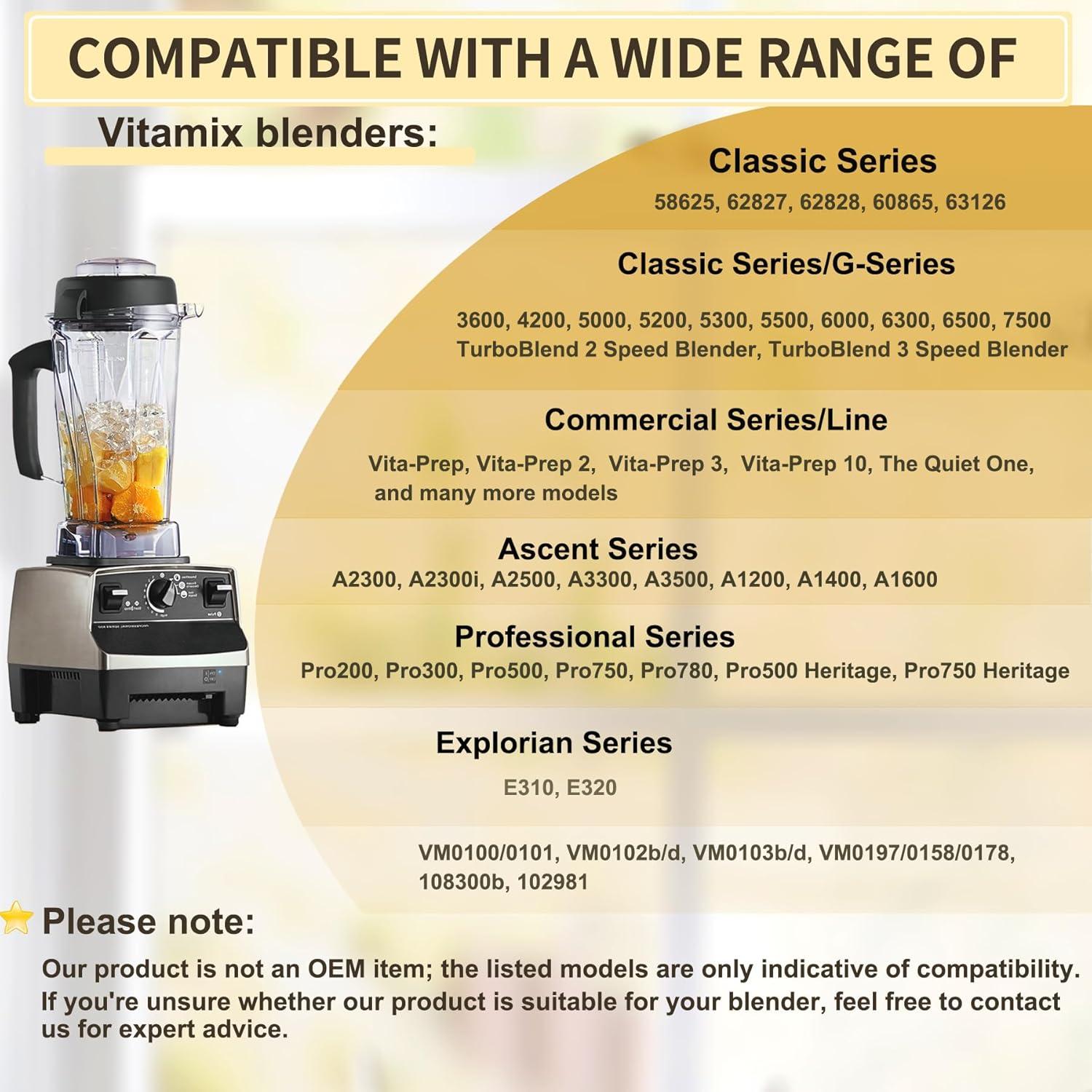 Jarra de Licuadora 64oz Fenluqi para Vitamix 750 780 5000