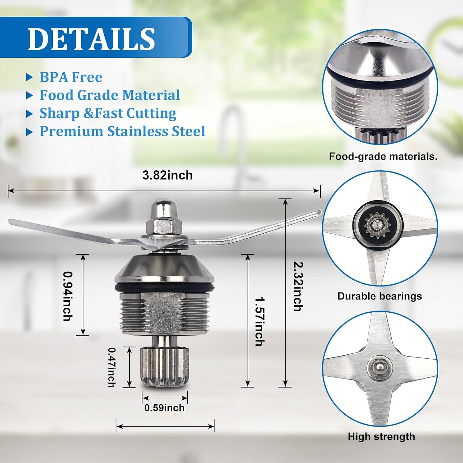 Cuchilla de Repuesto Vitamix 105733 para Licuadora 64oz