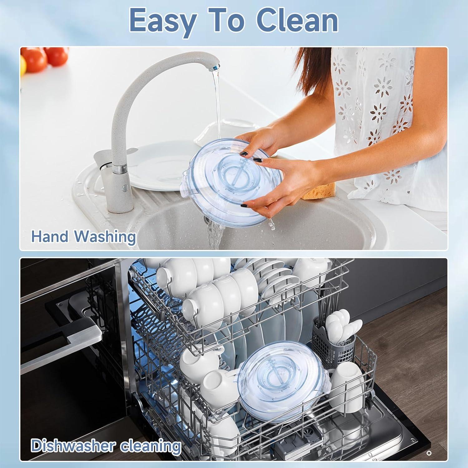 Tapa de licuadora ELIUNG 64 oz perfil bajo BPA libre