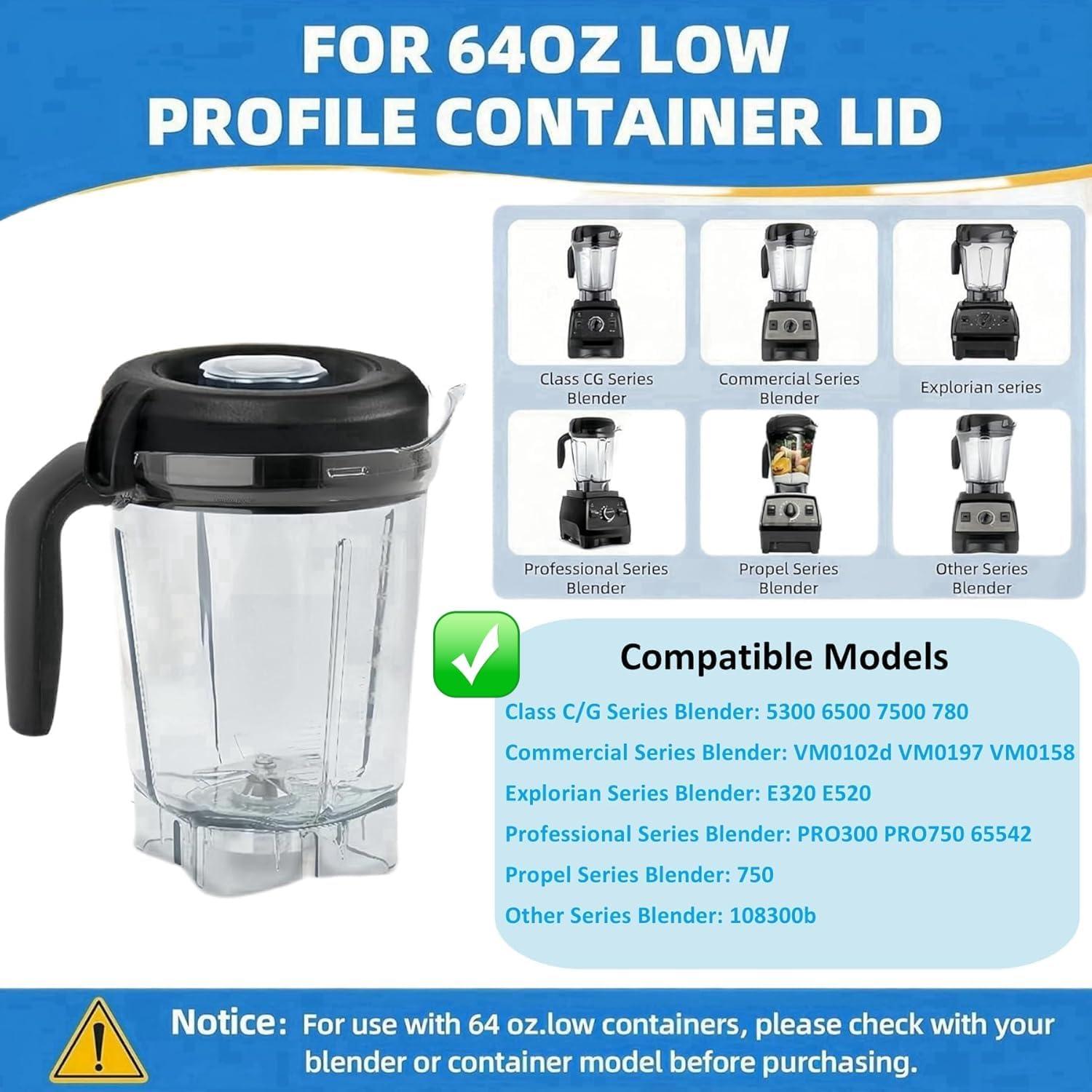 Tapa de Reemplazo para Vitamix 64 oz Perfil Bajo - Alinwirsy