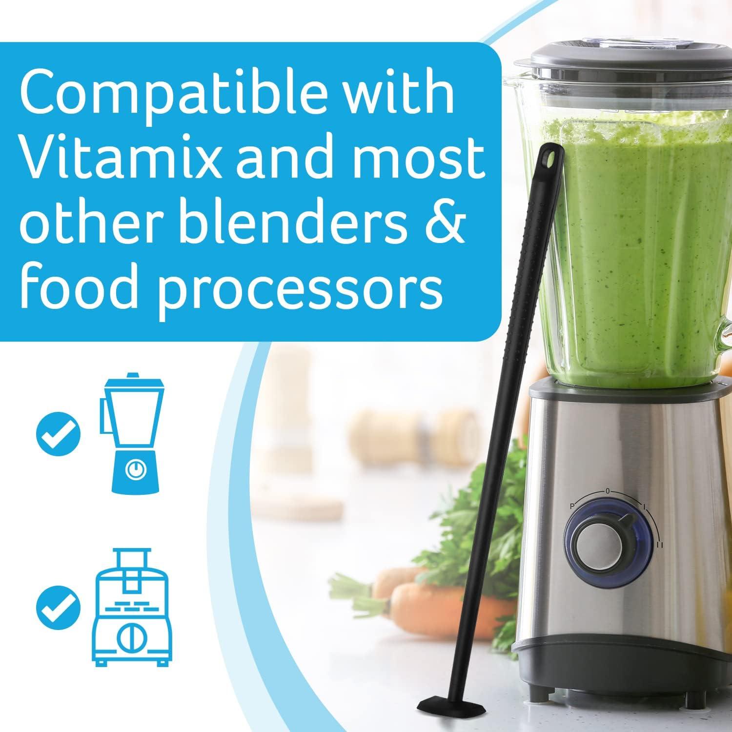 Espátula de Silicona IMPRESA 35.56 cm Negra 2-Pack para Batidora