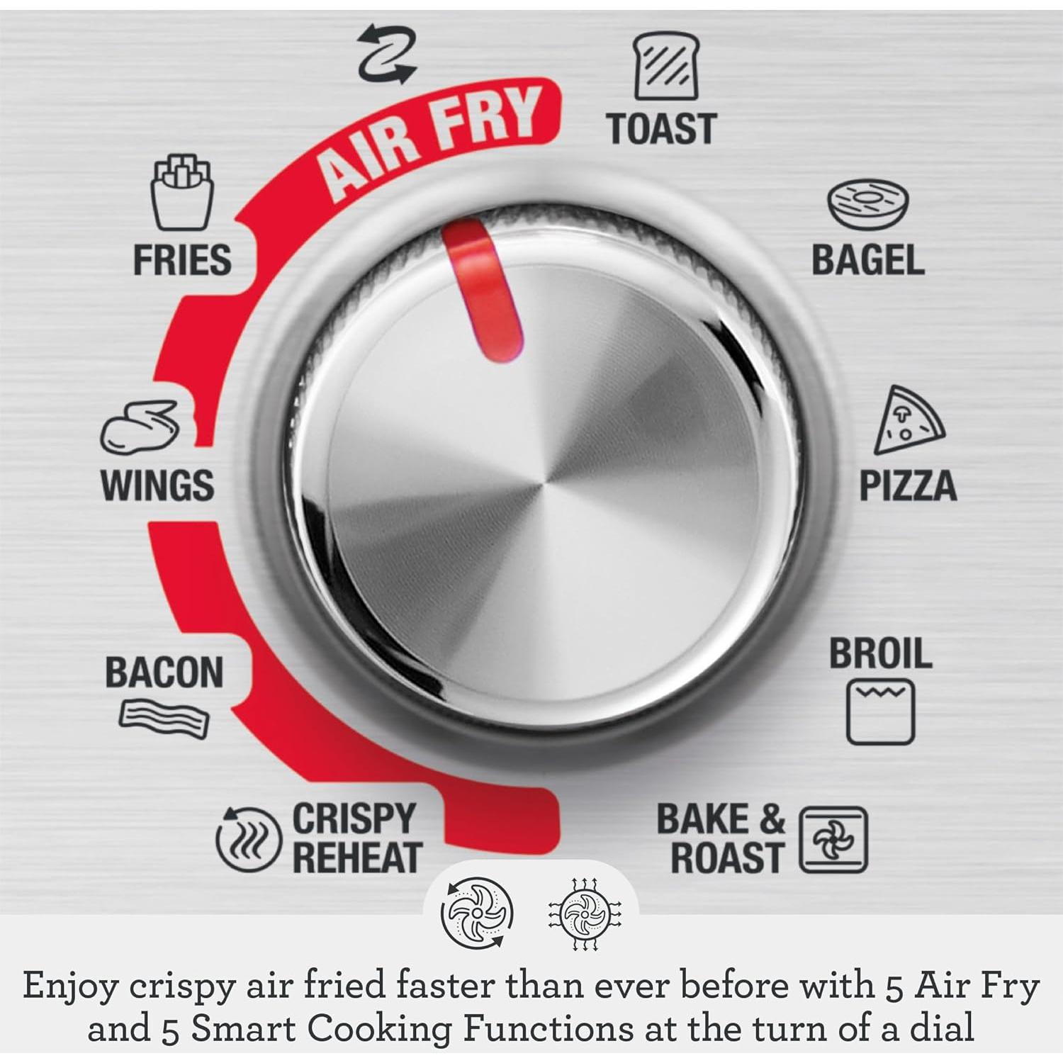 Horno Inteligente Breville Air Fryer Compacto 1800W Acero Inoxidable