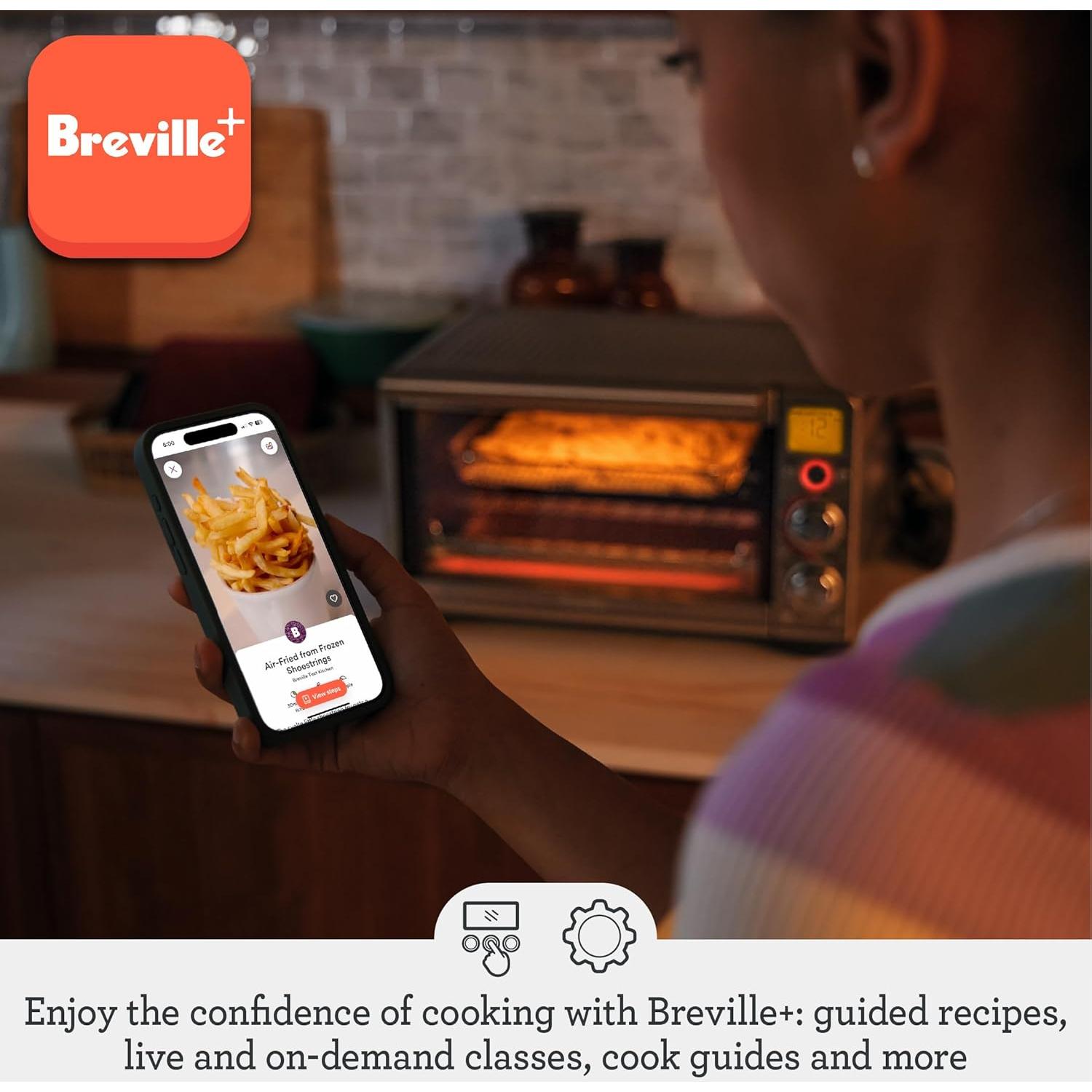 Horno Inteligente Breville Air Fryer Compacto 1800W Acero Inoxidable