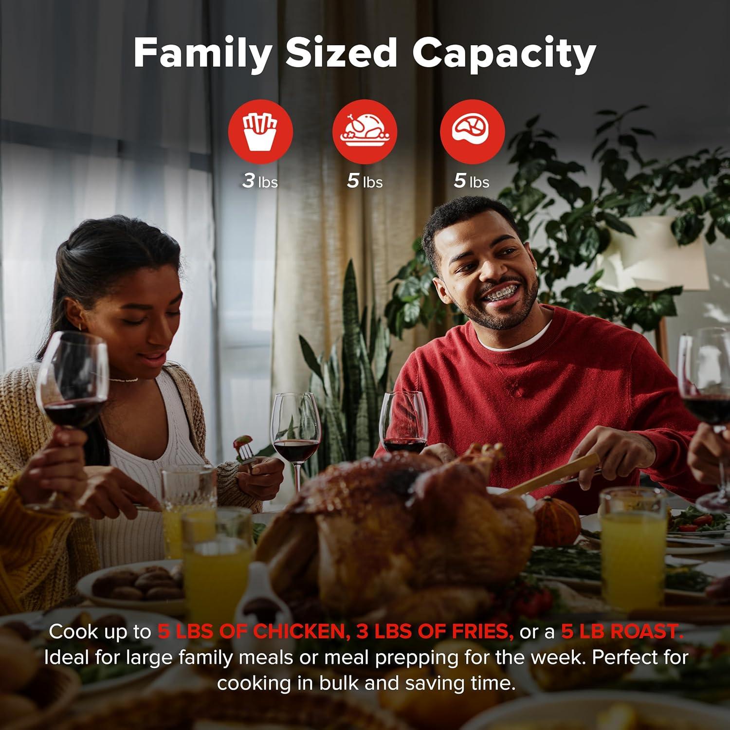 Horno de Vapor y Freidora Nuwave 16qt Acero Inoxidable 120 Presets