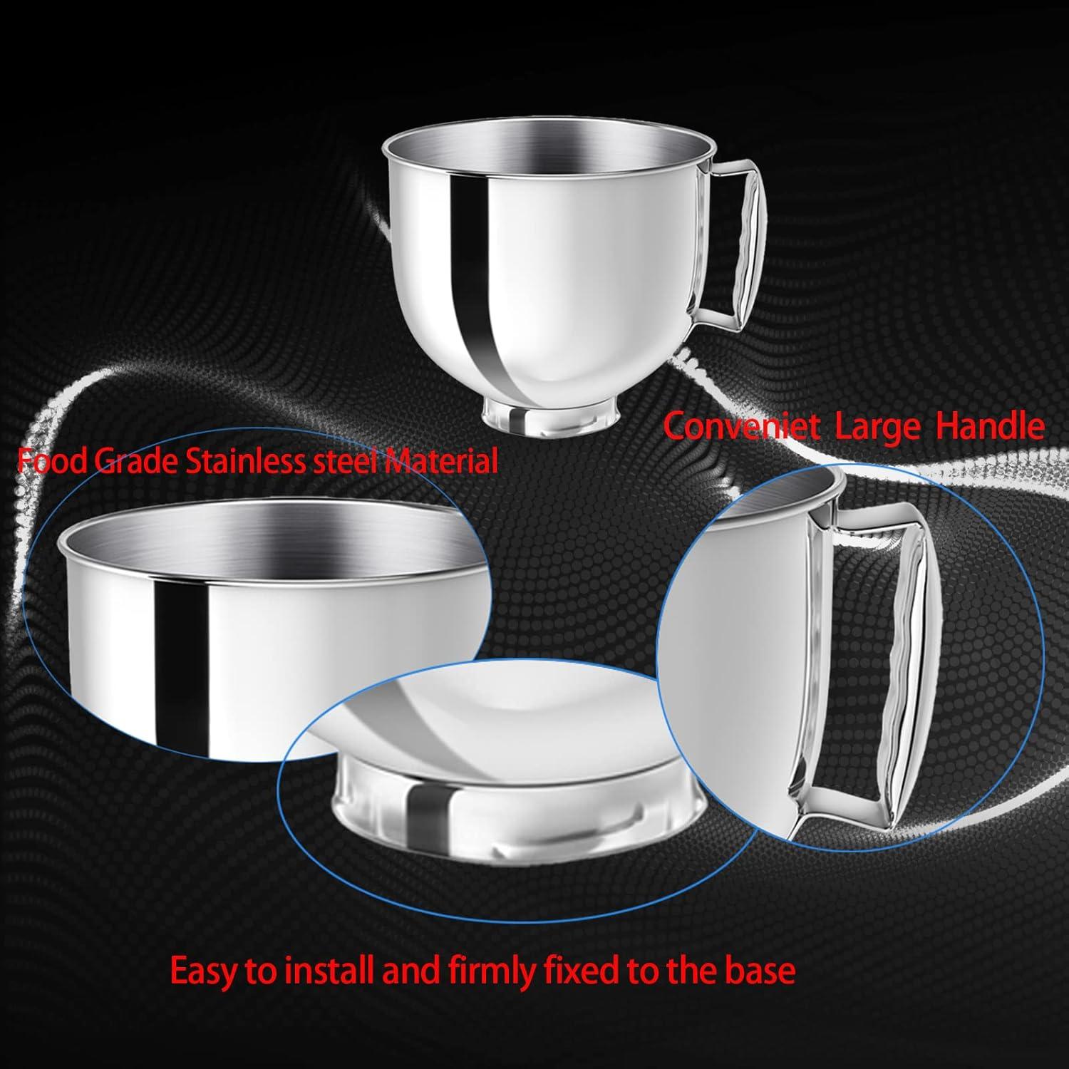 Tazón Mezclador Acero Inoxidable Ericair 5QT Compatible KitchenAid