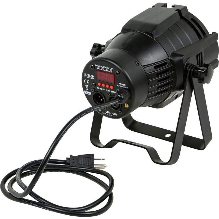 Luz de Escenario PAR-575 Monoprice RGBW 7x8W LEDs DMX512