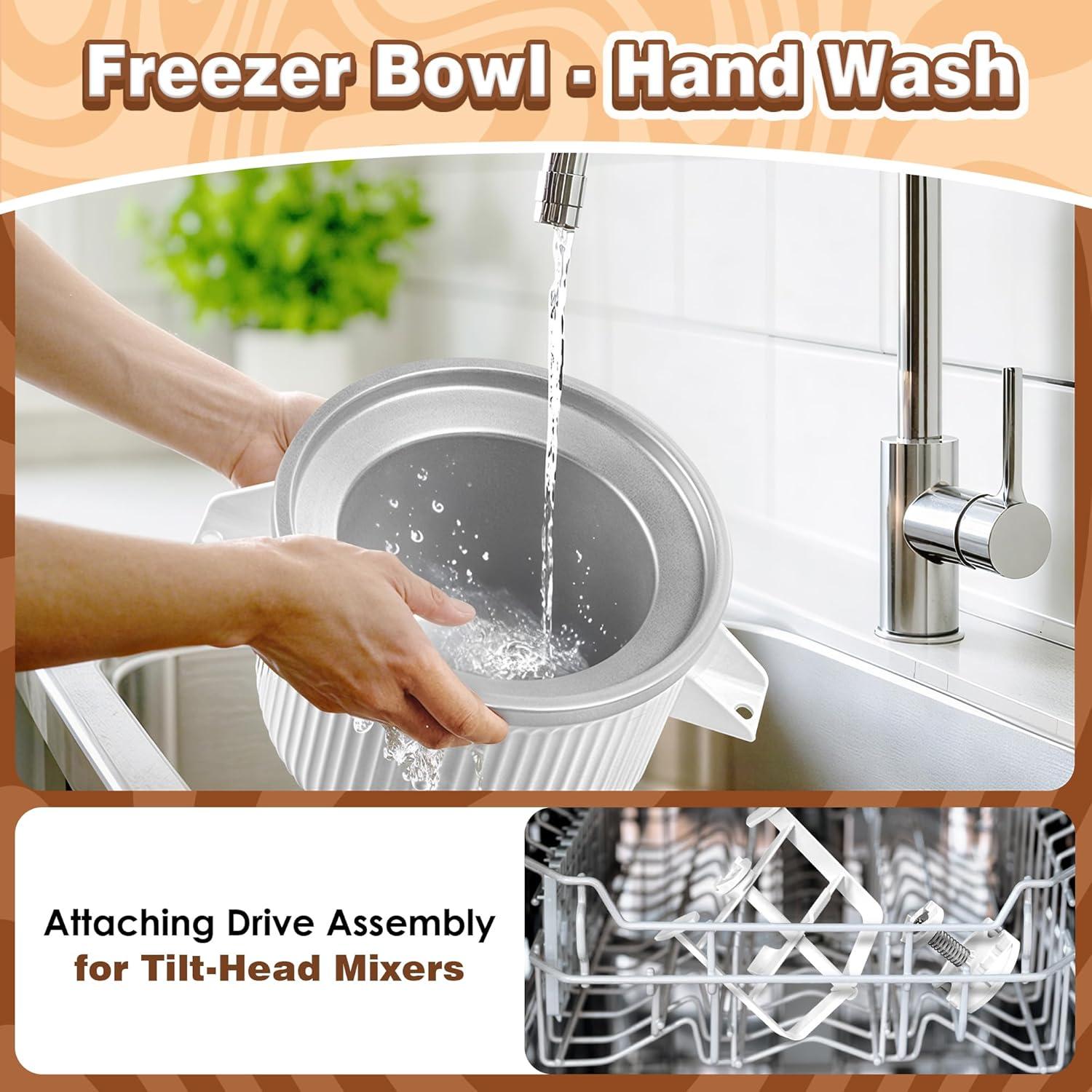 Accesorio para Hacer Helados KitchenAid 4.5QT/6QT - 2L