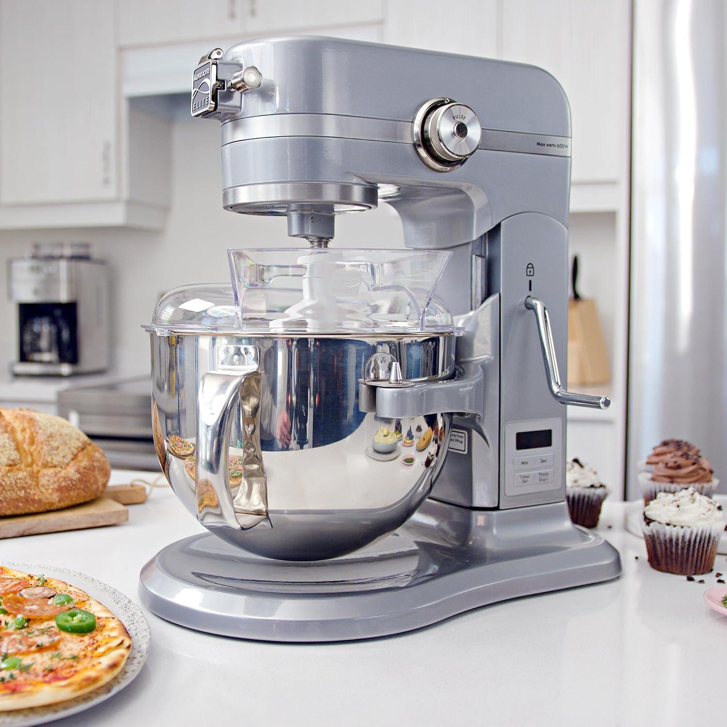 Mezclador de Pie Kenmore Elite 6 Qt 600W Acero Inoxidable