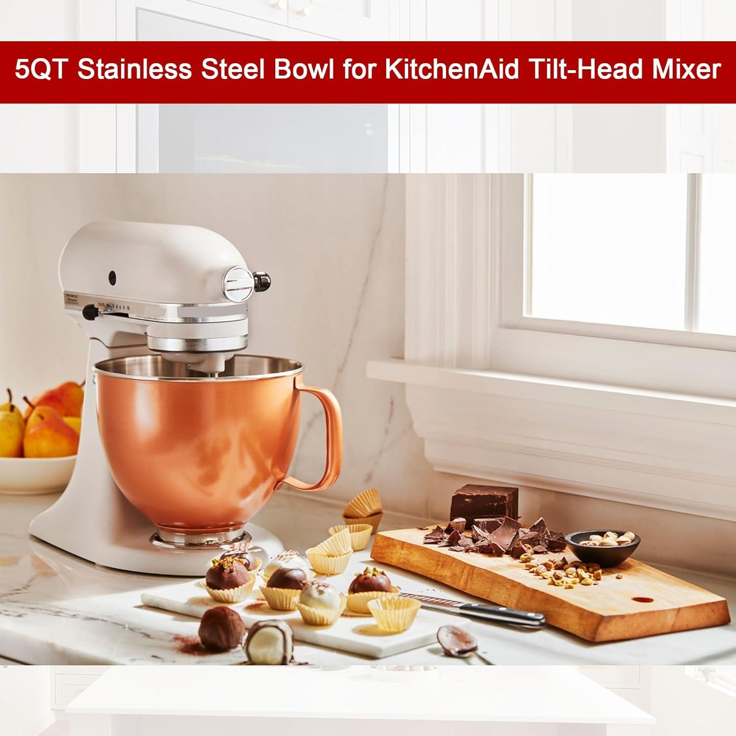 Tazón de Acero Inoxidable 5QT KitchenAid Cobre Radiante