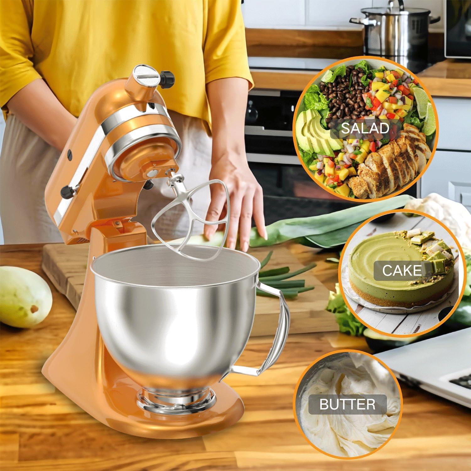 Accesorios de Mezclador KitchenAid 3 Piezas Acero Inoxidable 4.5-5QT