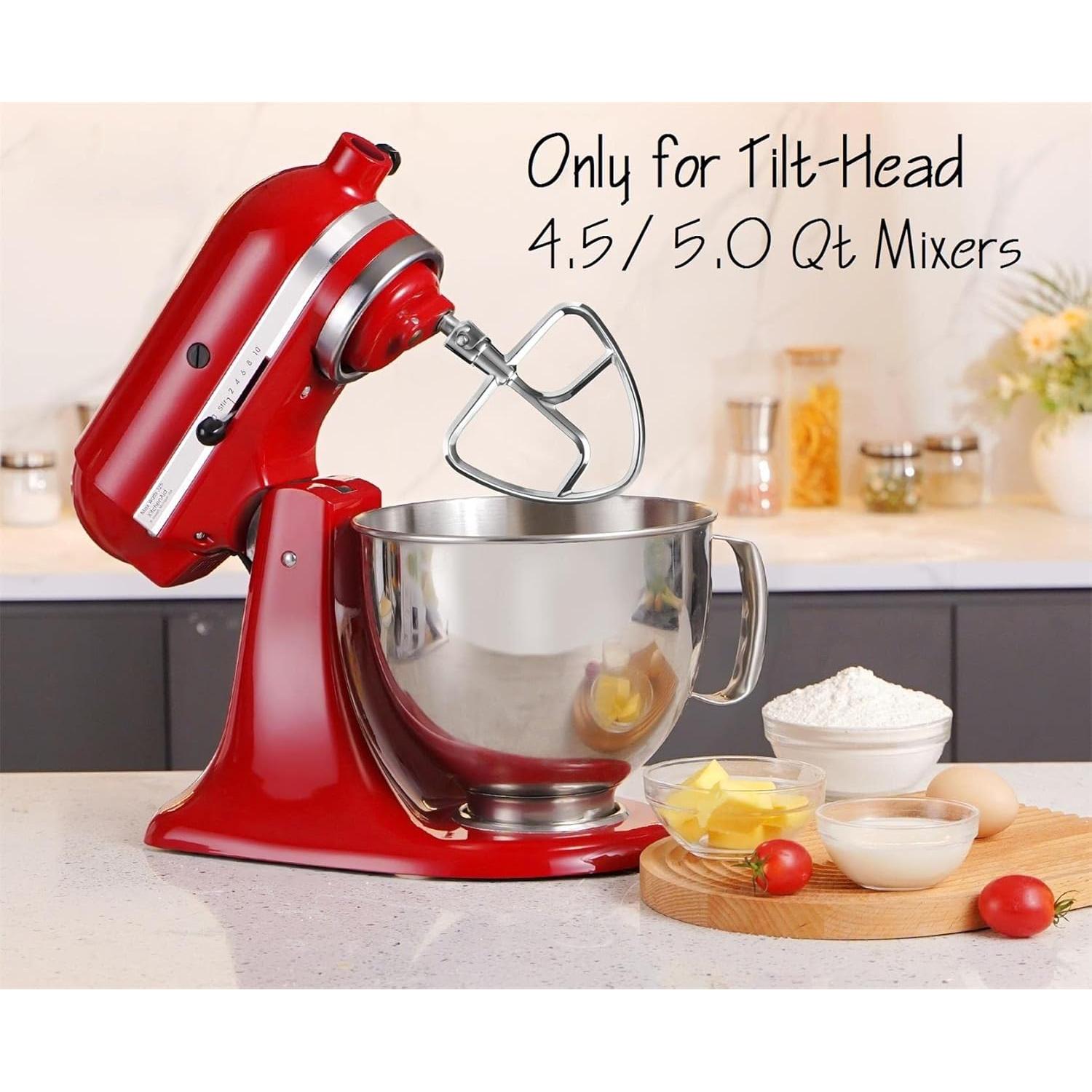 Batidor Plano Acero Inoxidable FavorKit para KitchenAid 4.5-5 Qt