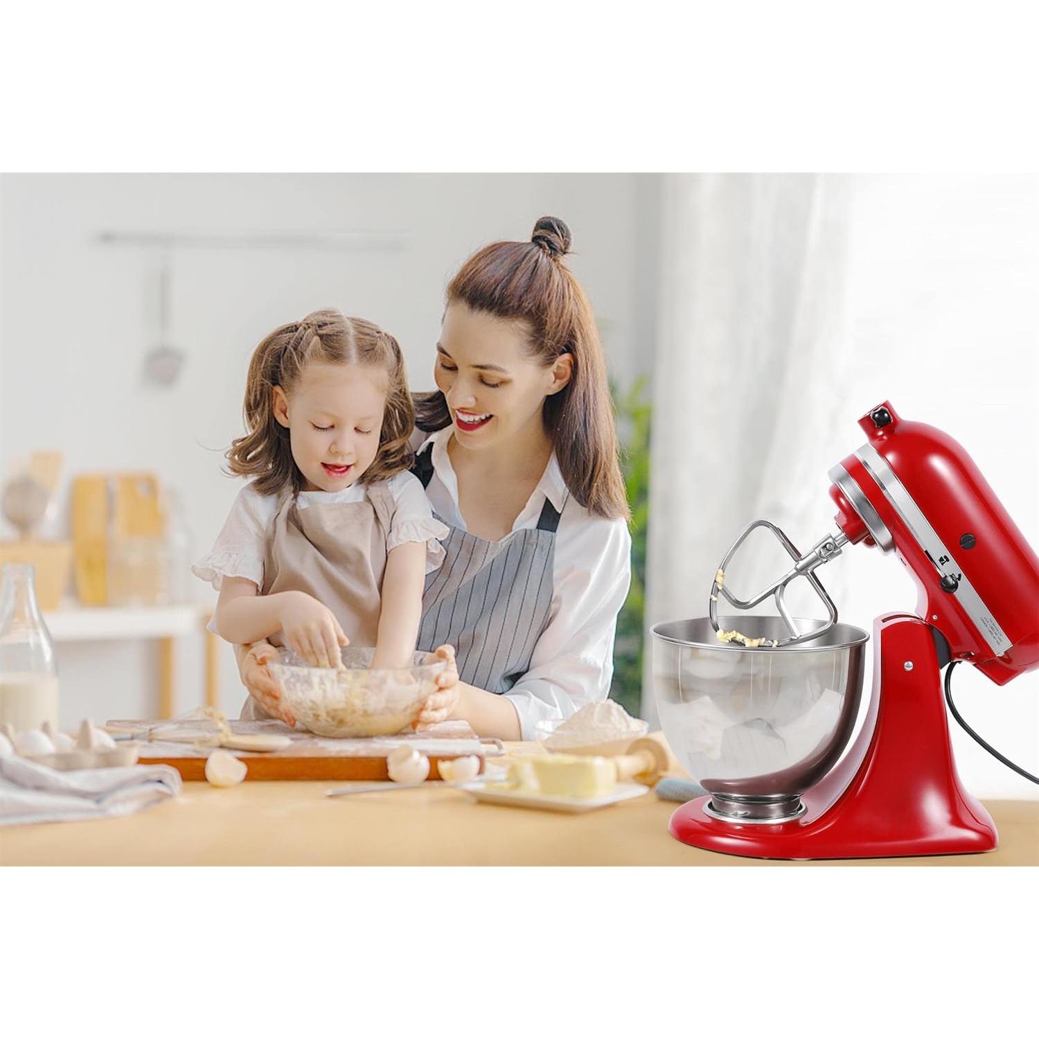 Batidor Plano Acero Inoxidable FavorKit para KitchenAid 4.5-5 Qt