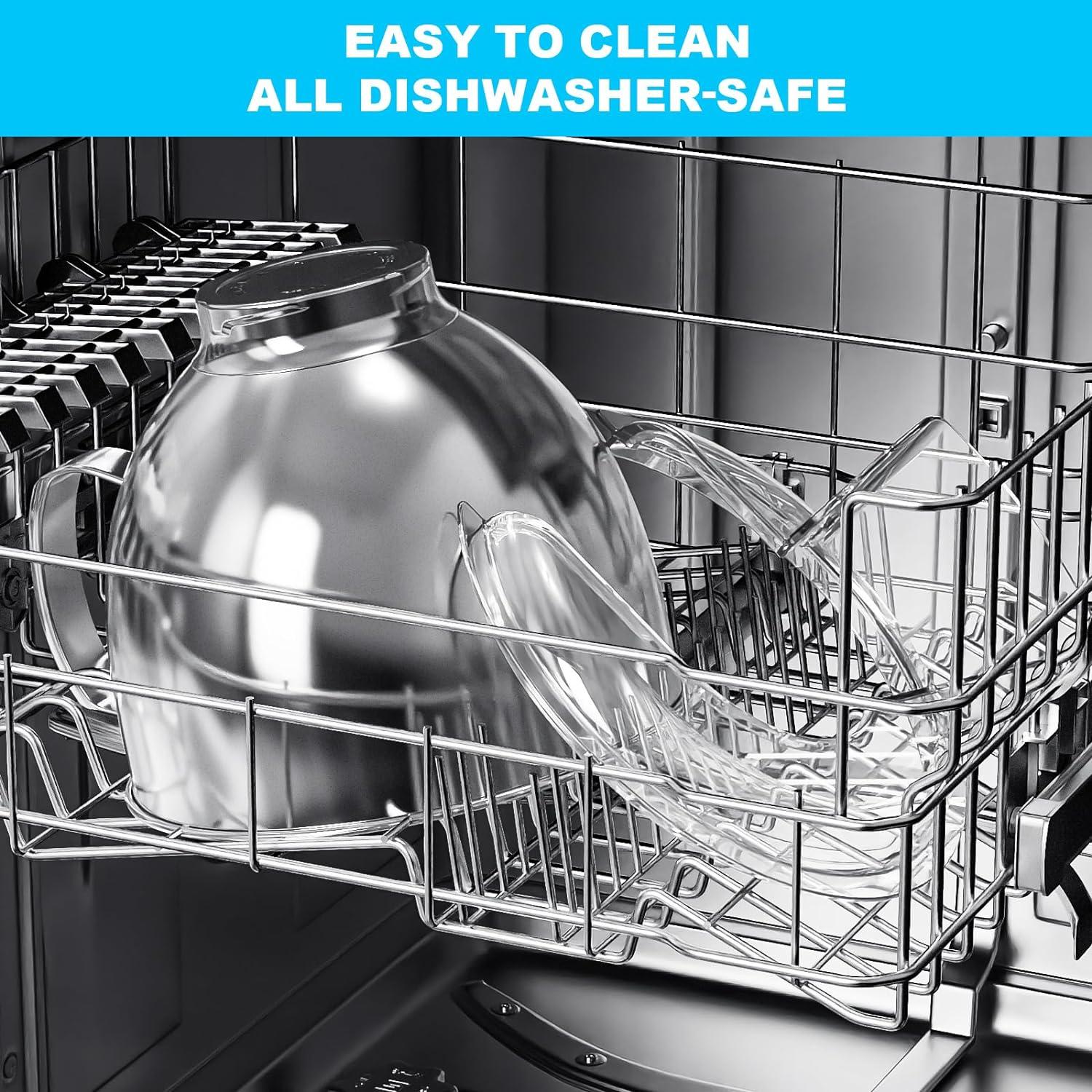 Tazón de Acero Inoxidable HOZODO para Mezclador Kitchenaid 4.5L