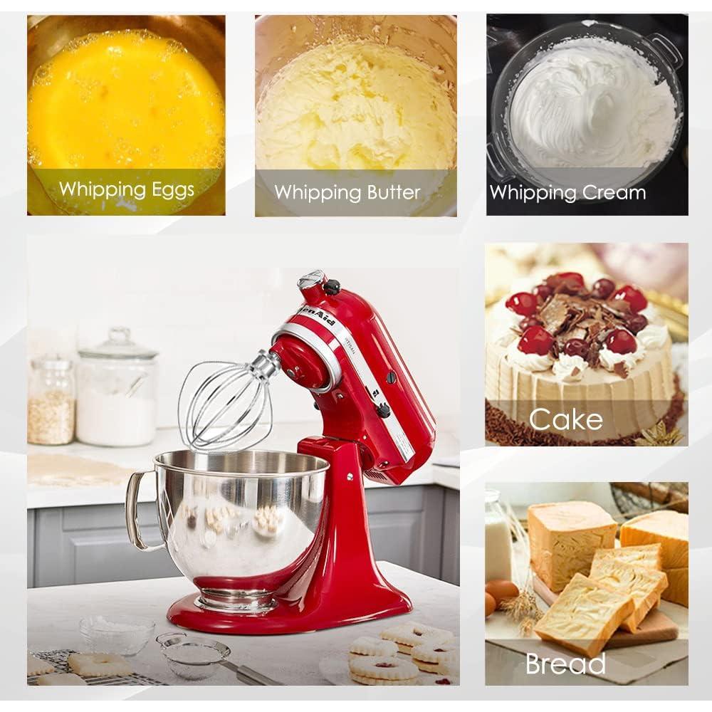 Batidor de Alambre de Acero Inoxidable Wiselet K45WW para KitchenAid