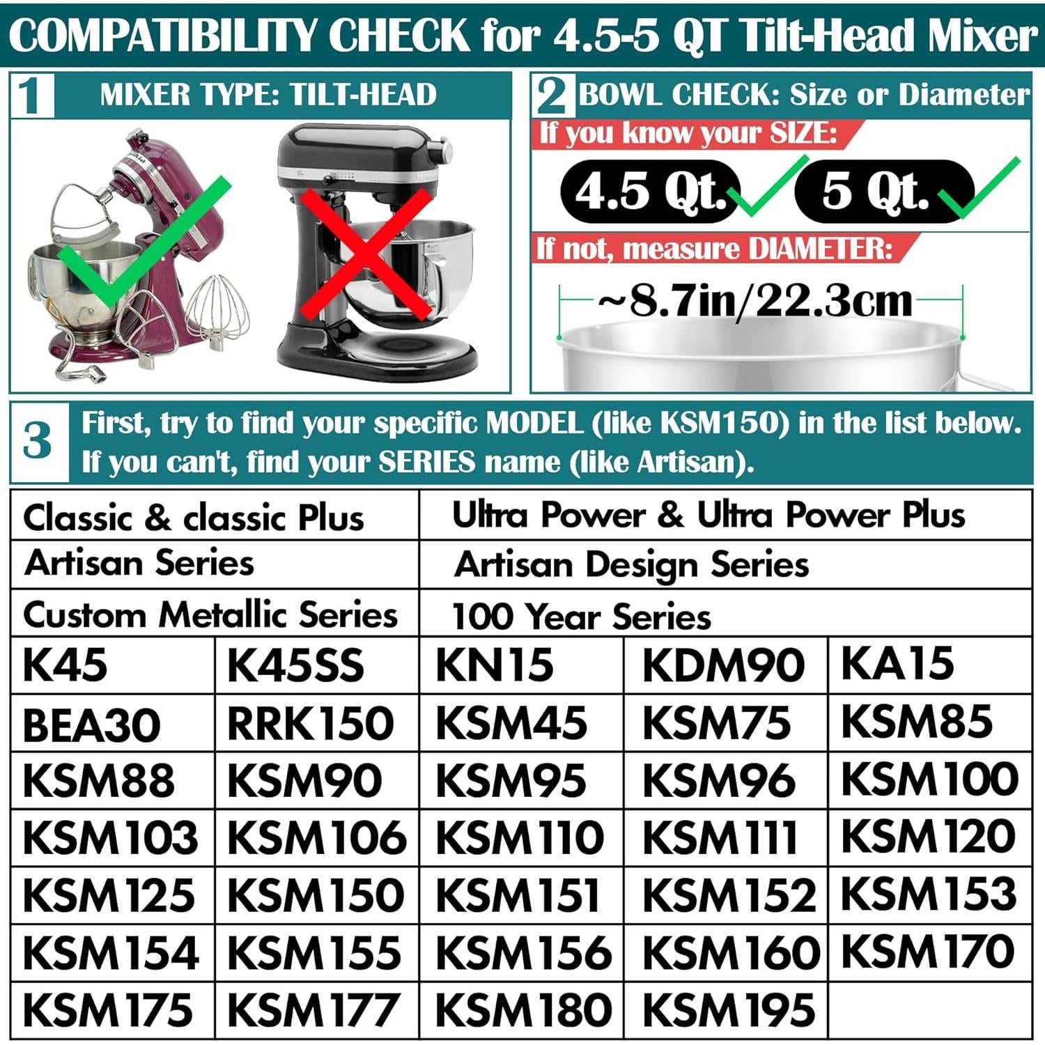 Batidor Flex Edge KitchenAid FEB5 Acero Inoxidable 4.5-5qt