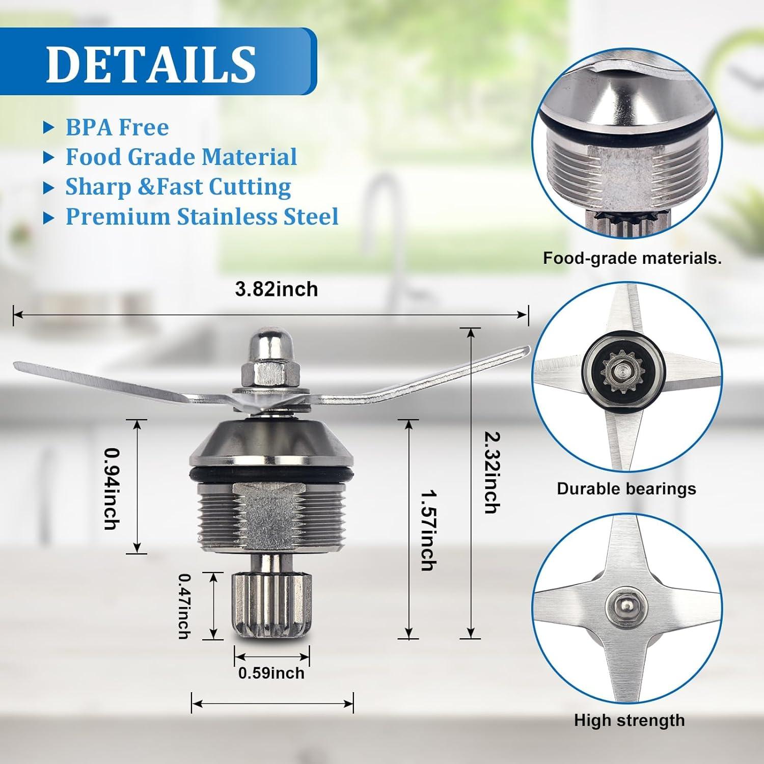 Cuchilla de Repuesto Vitamix 105733 para Licuadora 64oz