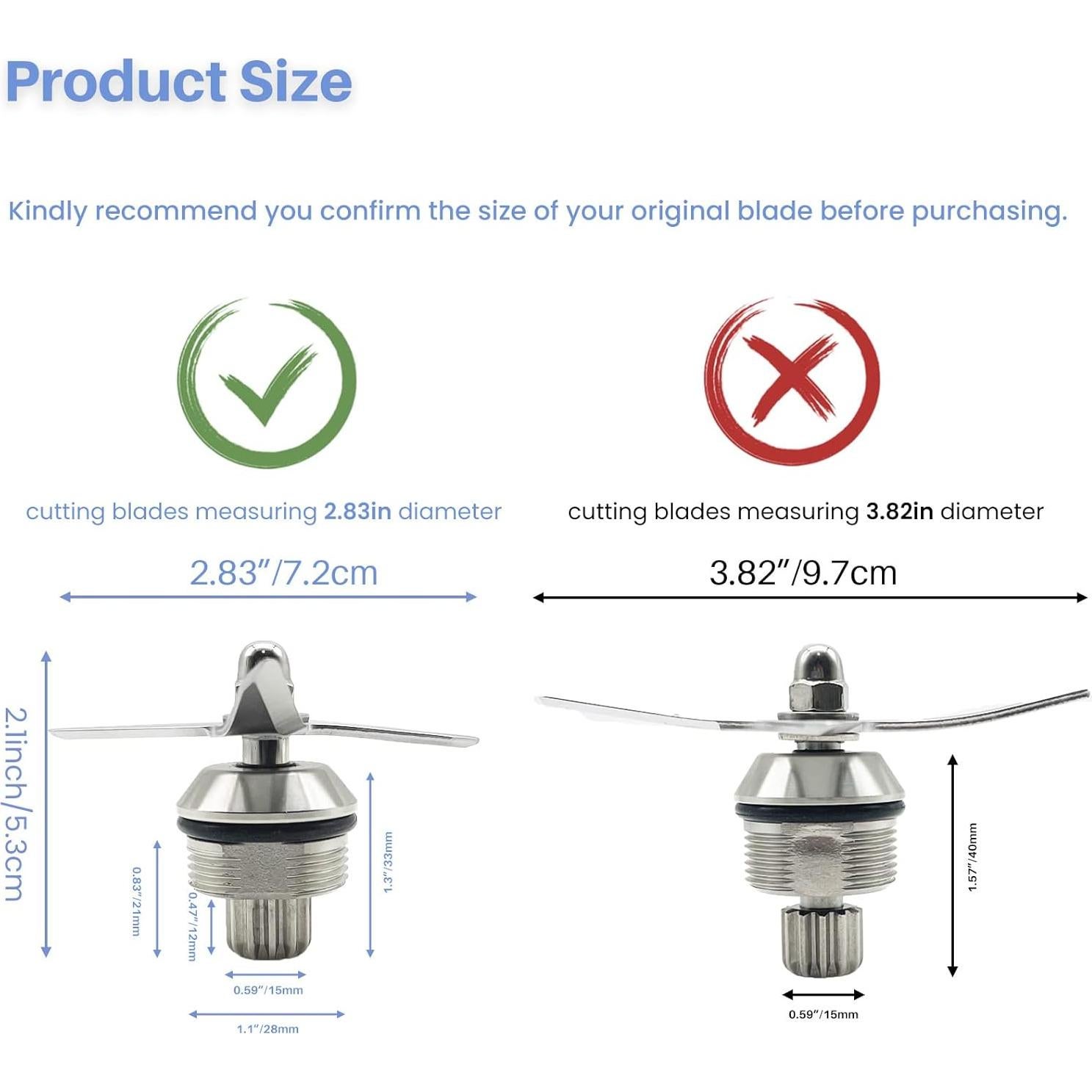 Conjunto de Cuchillas Húmedas Vitamix 104675 STM102R 1.89L 0.95L