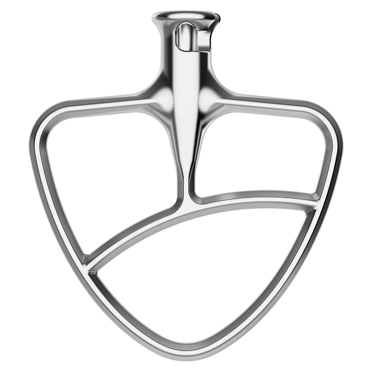 Batidor Plano de Acero Inoxidable GVODE para KitchenAid 4.5-5QT