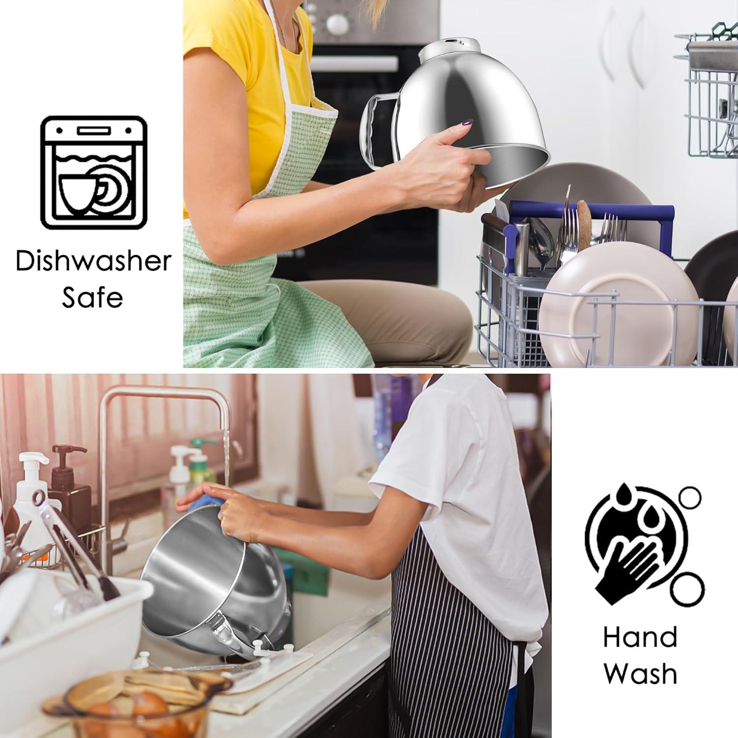 Tazón de Mezcla Acero Inoxidable 5QT GLINK para KitchenAid