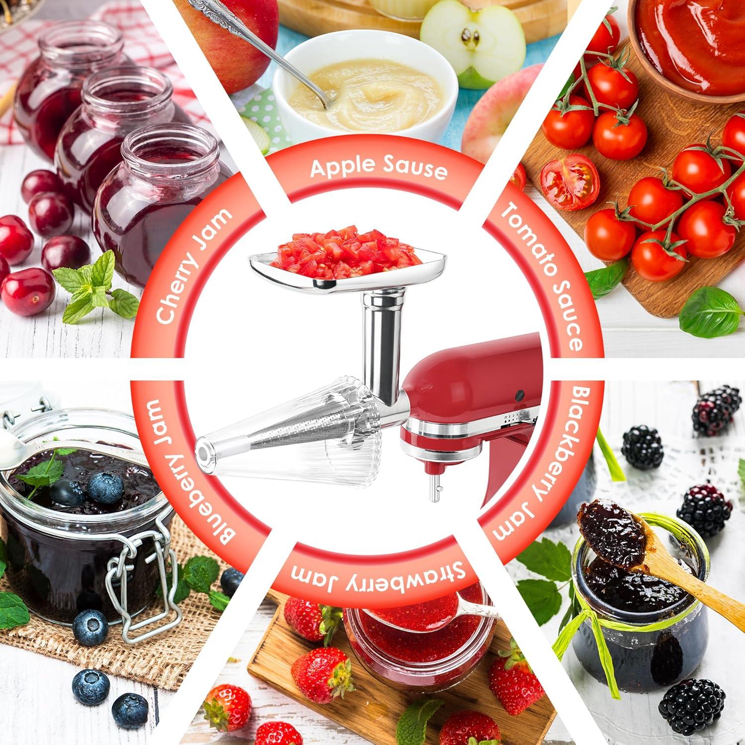 Juego de colador y picadora GLINK para batidora Kitchenaid